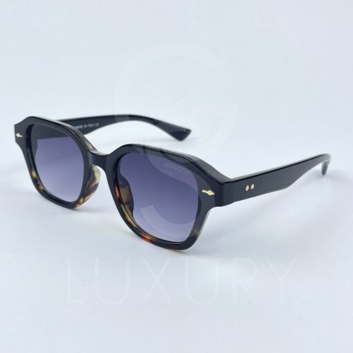 Lunette de soleil moscot noir tigré verre dégradé 6063 – Image 2