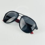 Lunette de soleil noir polarisé double pont - Image 4