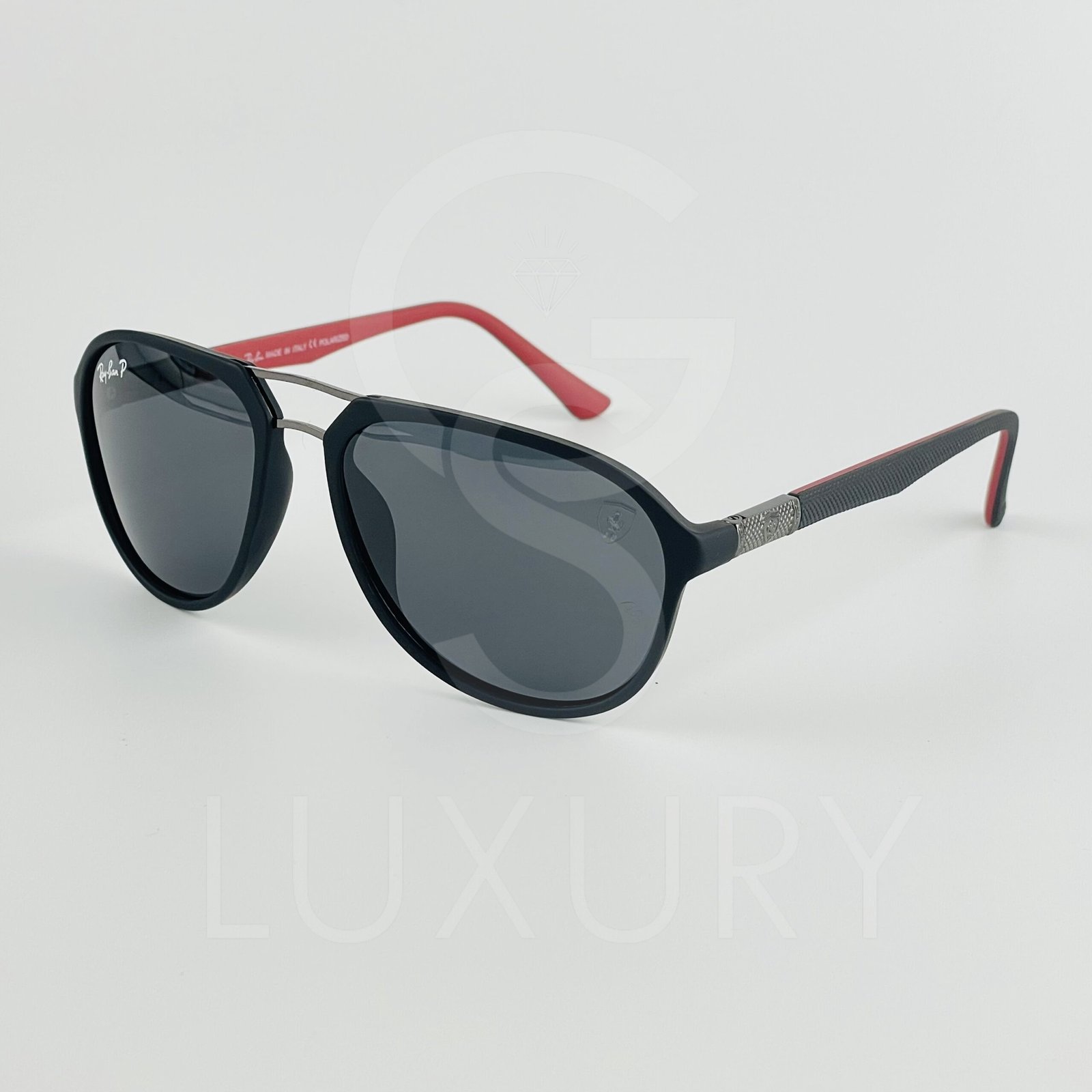 28020A45-3217-4E47-87AF-778FFBD9A167-scaled-2.jpeg Lunette de soleil noir polarisé double pont - Image 1