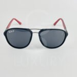 Lunette de soleil noir polarisé double pont - Image 3