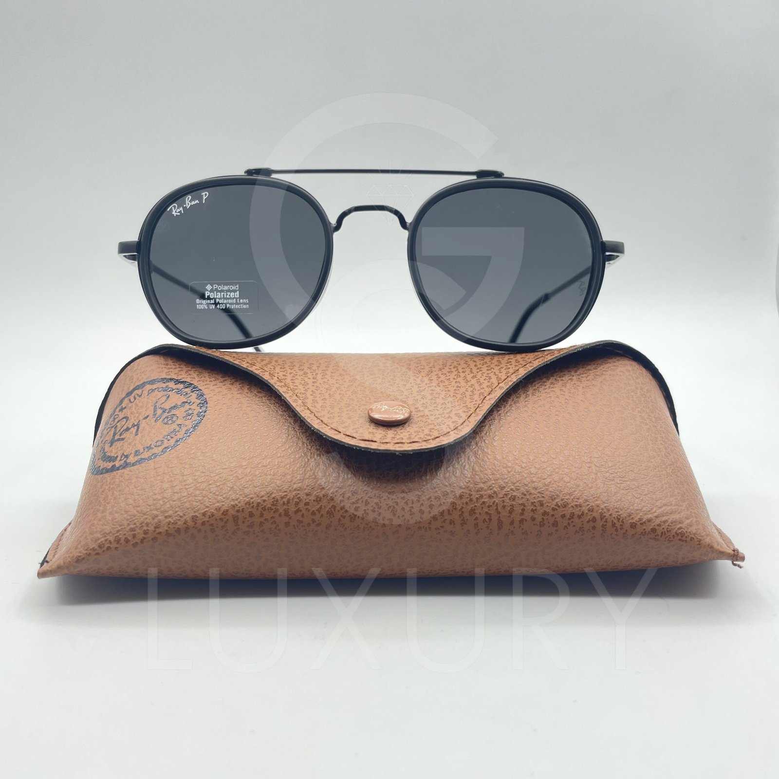 Lunette de soleil noir double pont polarisé – Image 3