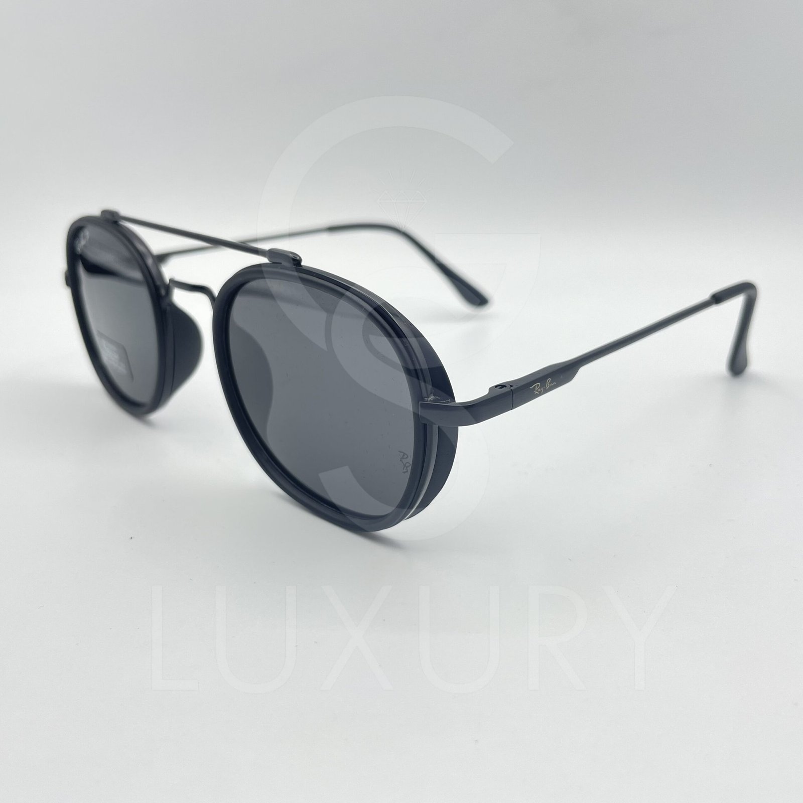 Lunette de soleil noir double pont polarisé – Image 2