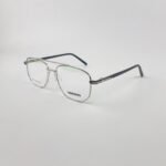 Lunette optique double pont metal gris jy1137