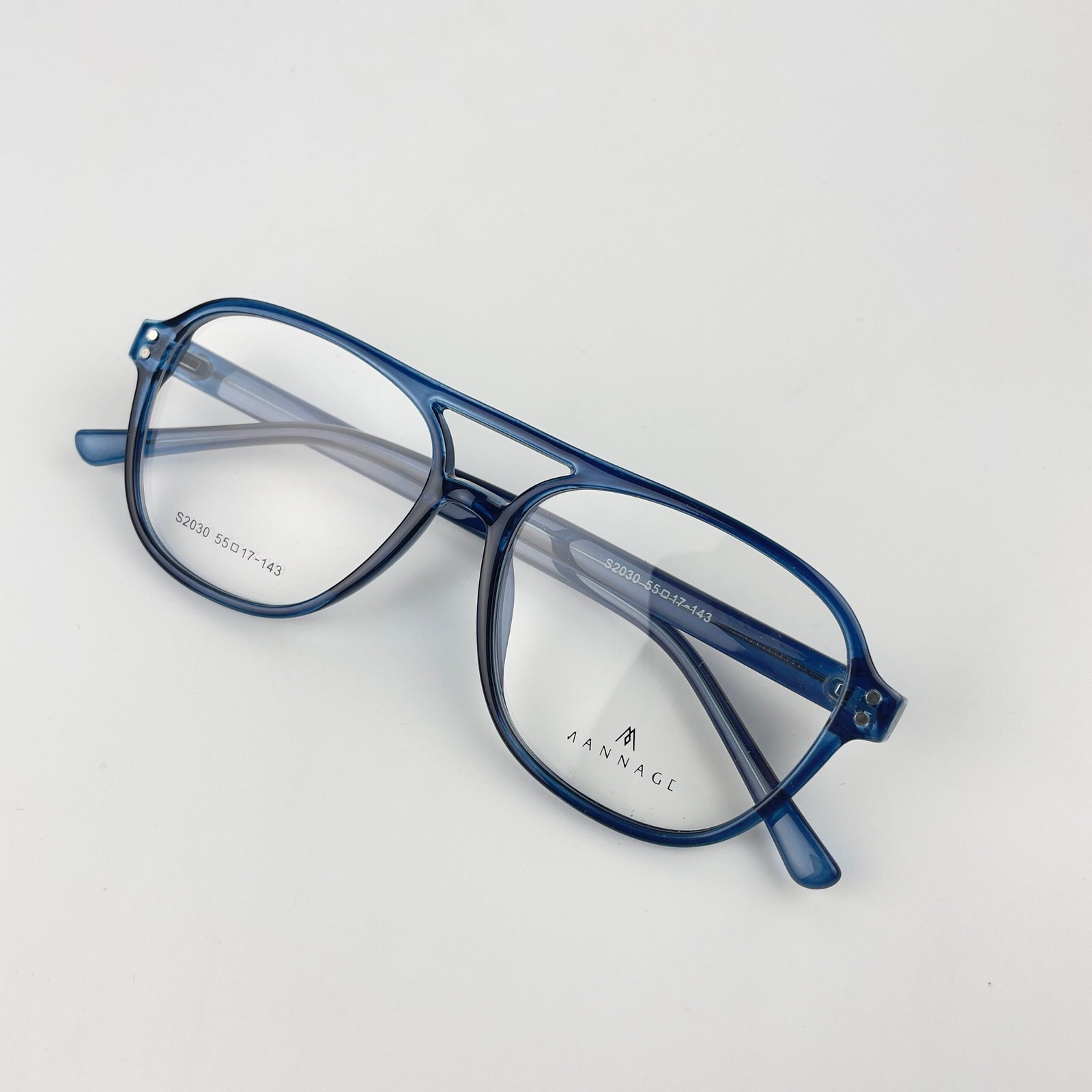 Lunette Optique double pont bleu S2030 – Image 2