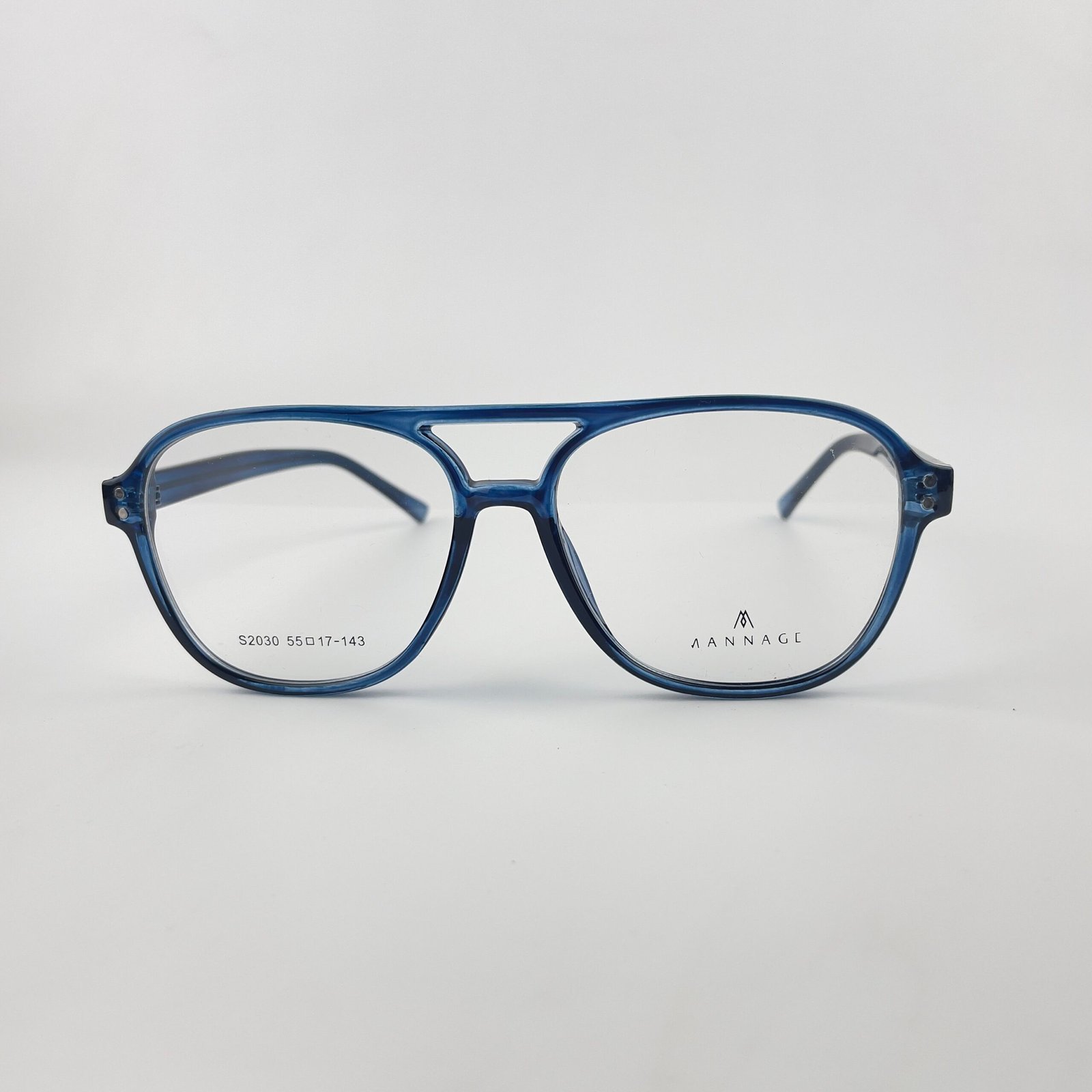 Lunette Optique double pont bleu S2030 – Image 3