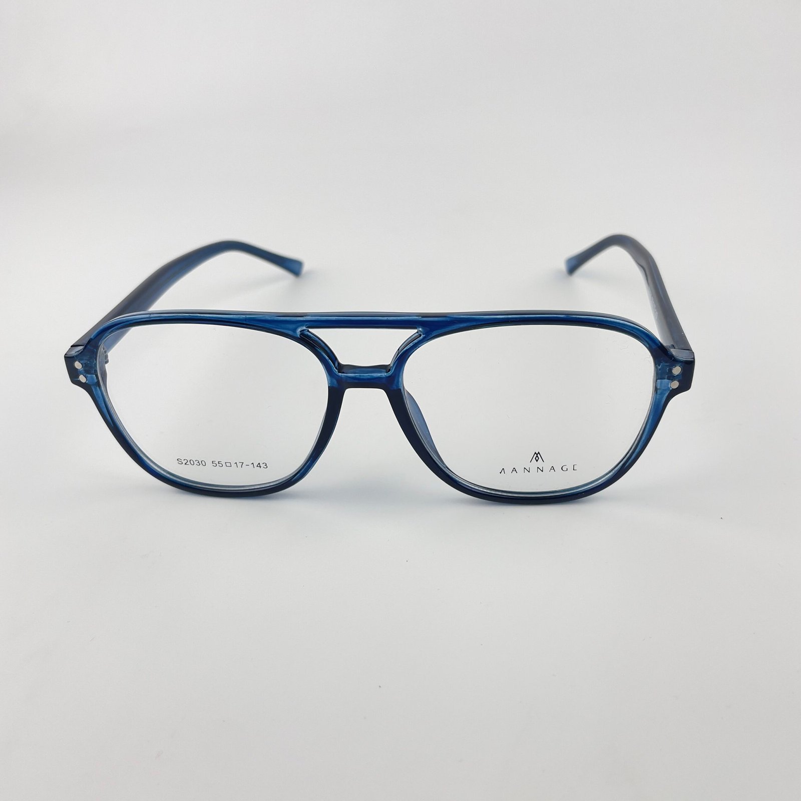 Lunette Optique double pont bleu S2030 – Image 4