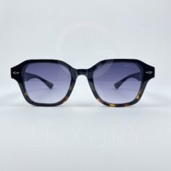 Lunette de soleil moscot noir tigré verre dégradé 6063