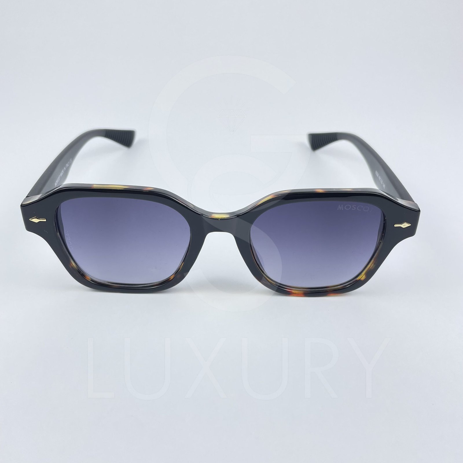 Lunette de soleil moscot noir tigré verre dégradé 6063 – Image 3