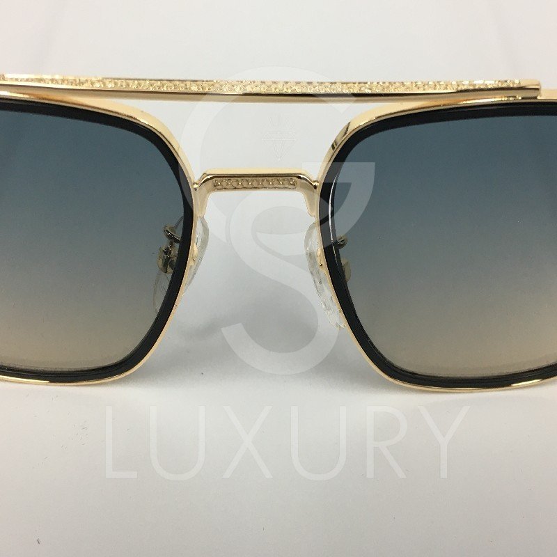 Lunette de soleil Dita Double pont doré verre degradé 43-13-138 – Image 4