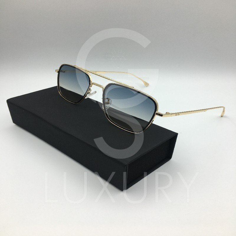 Lunette de soleil Dita Double pont doré verre degradé 43-13-138 – Image 3