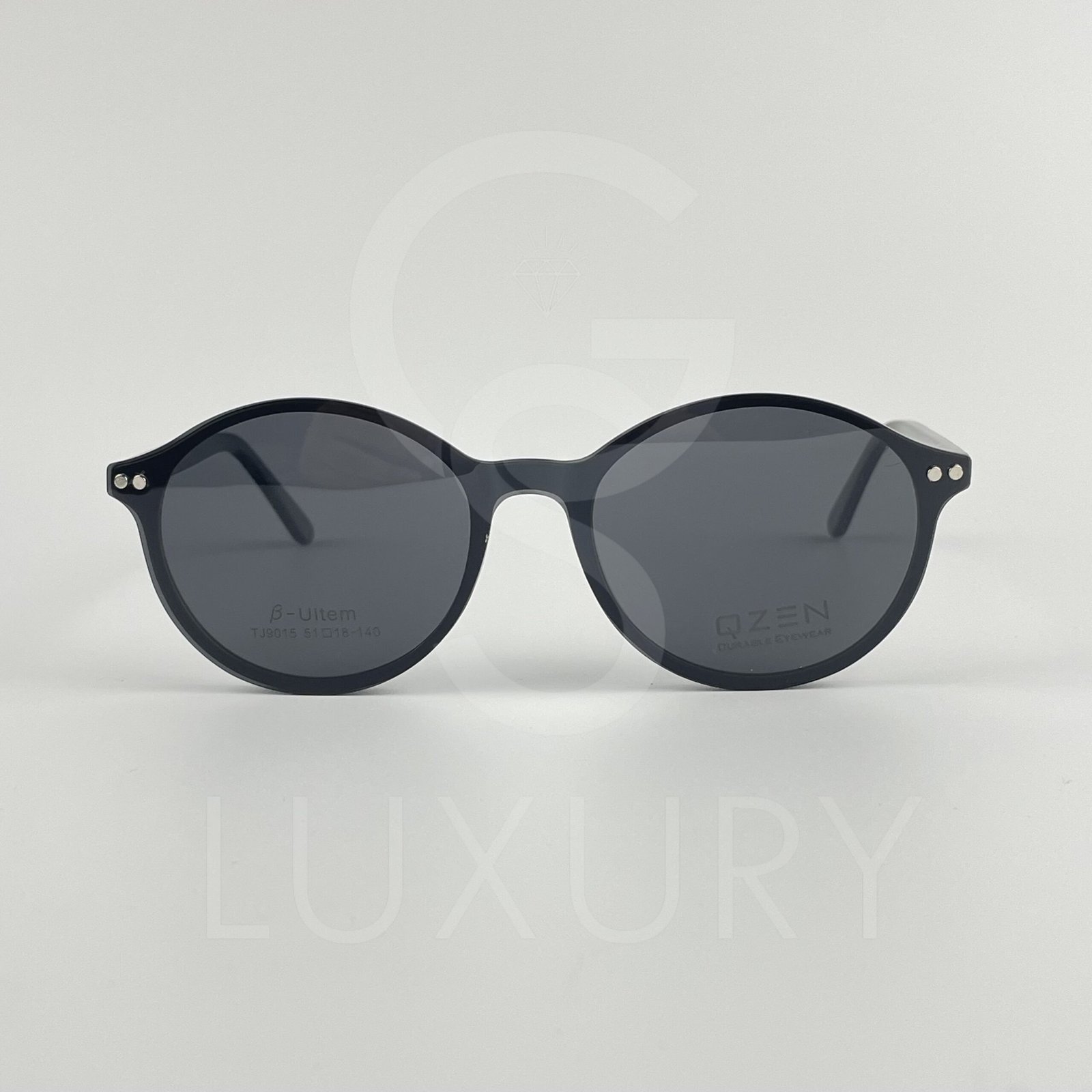 Lunette avec applique qzen rond noir – Image 6