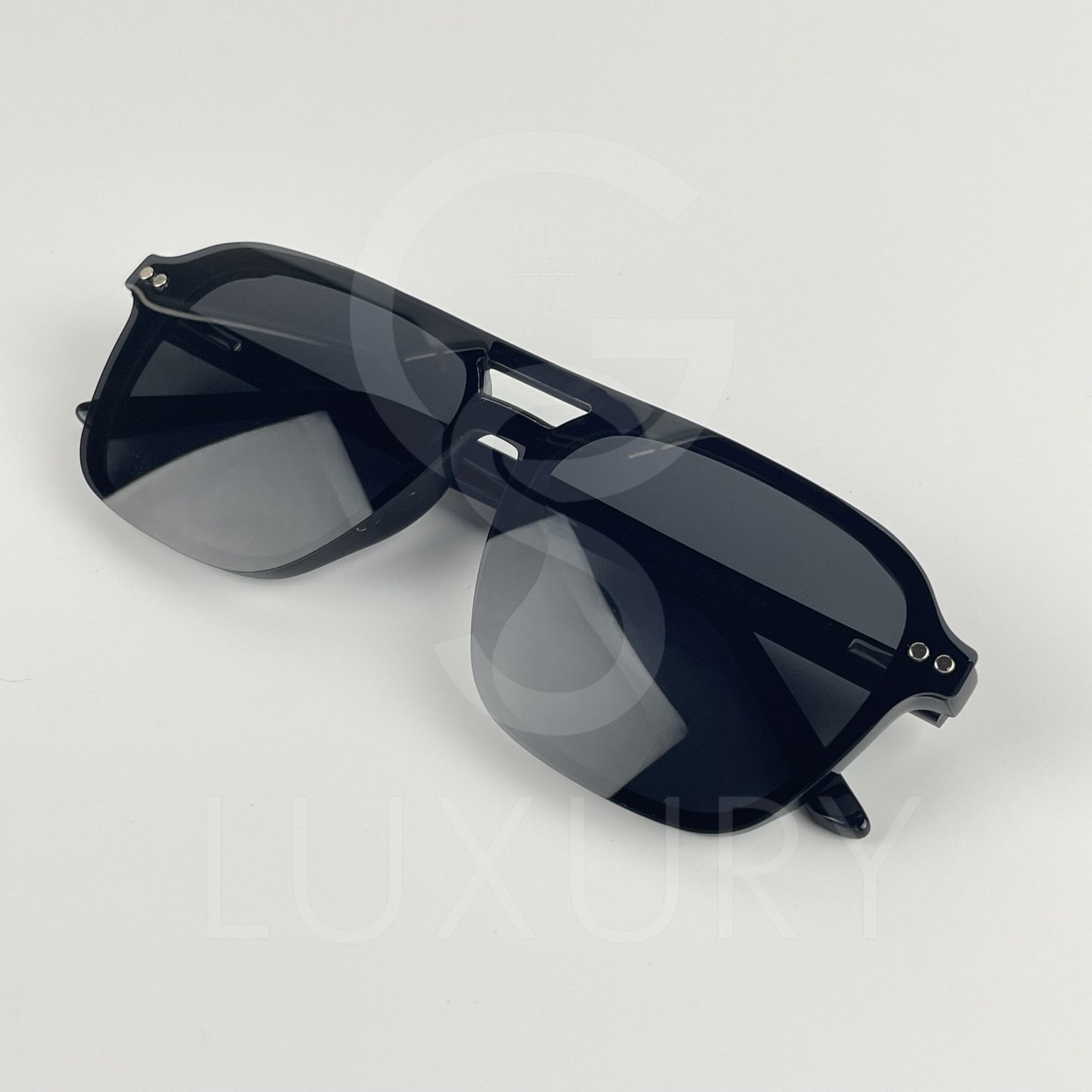 Lunette avec applique qzen double pont noir – Image 7