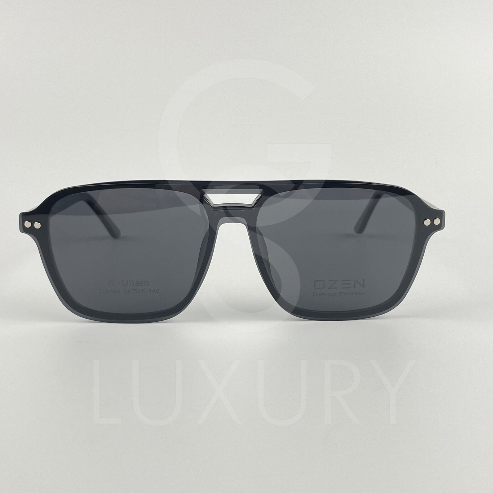 Lunette avec applique qzen double pont noir – Image 6