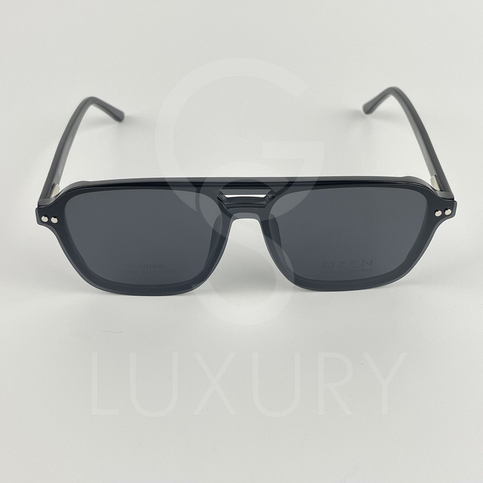 Lunette avec applique qzen double pont noir – Image 5