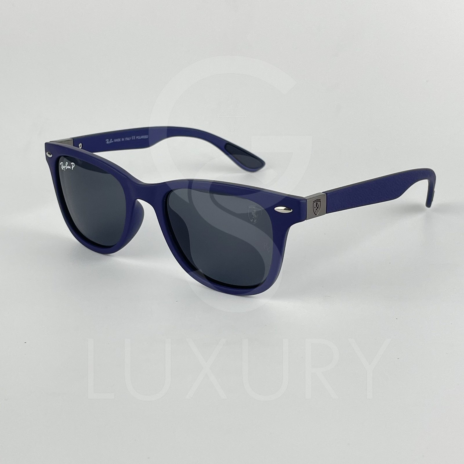 Lunette de soleil bleu polarisé wayfarer