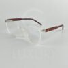 Lunette optique SM transparent bras bois 52-21-148