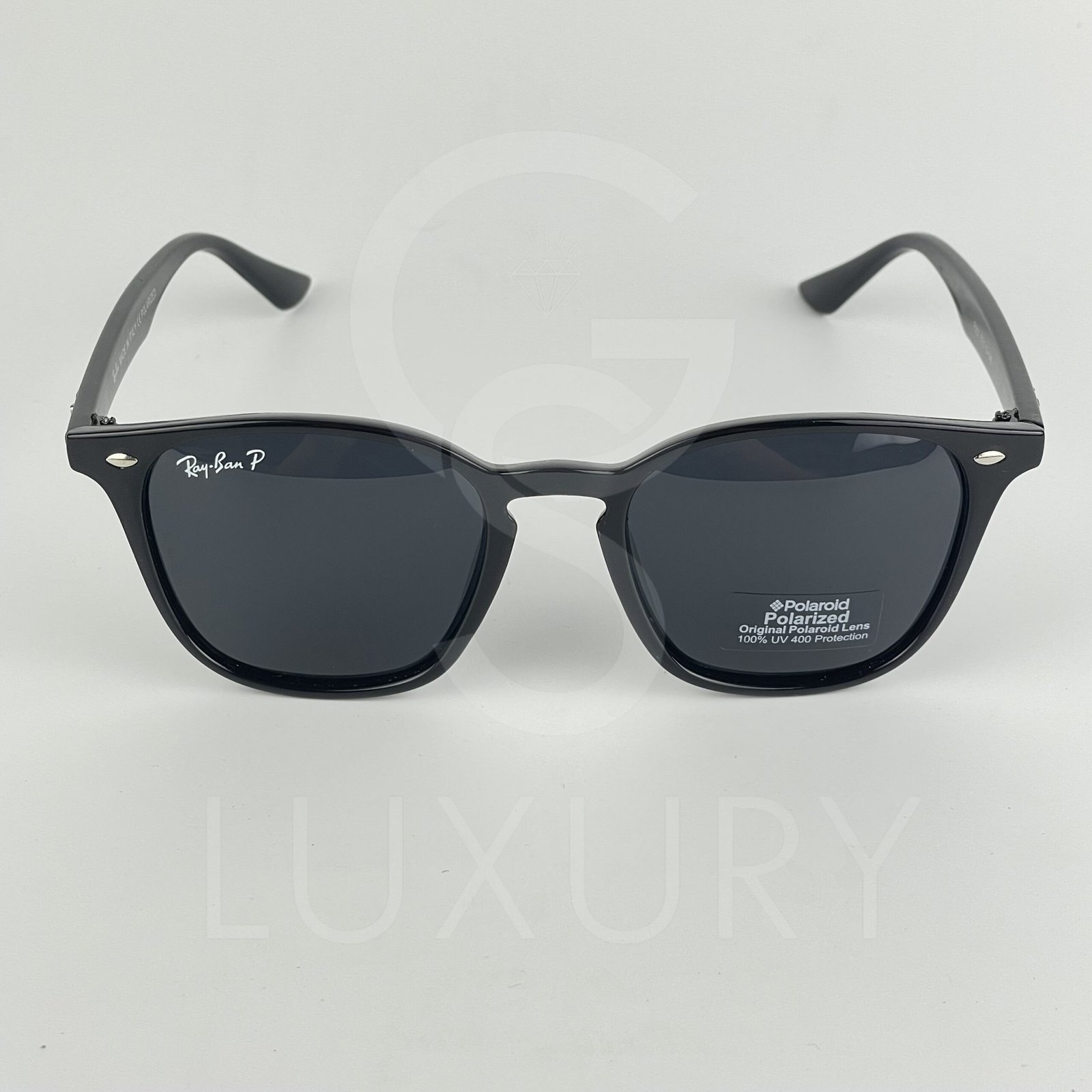 Lunette de soleil RB carré noir polarisé – Image 3