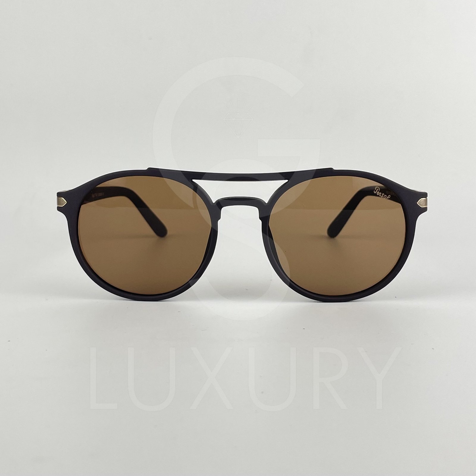 Lunette de soleil double pont marron PS214 – Image 2