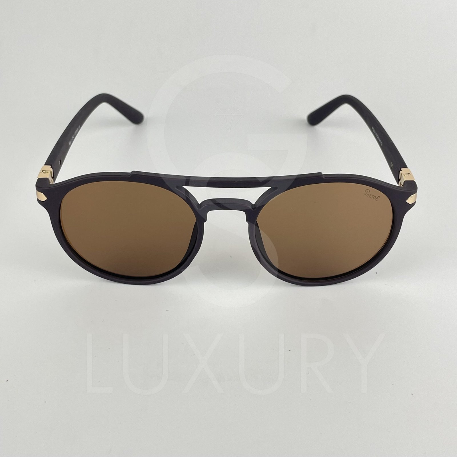 Lunette de soleil double pont marron PS214 – Image 3