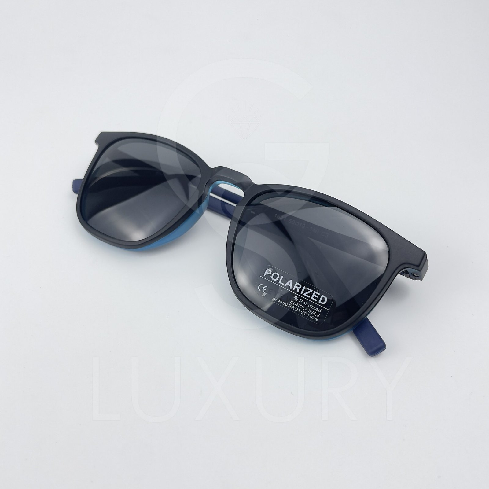 Lunette avec applique Eye world Carré Dégradé noir bleu 1621 – Image 2