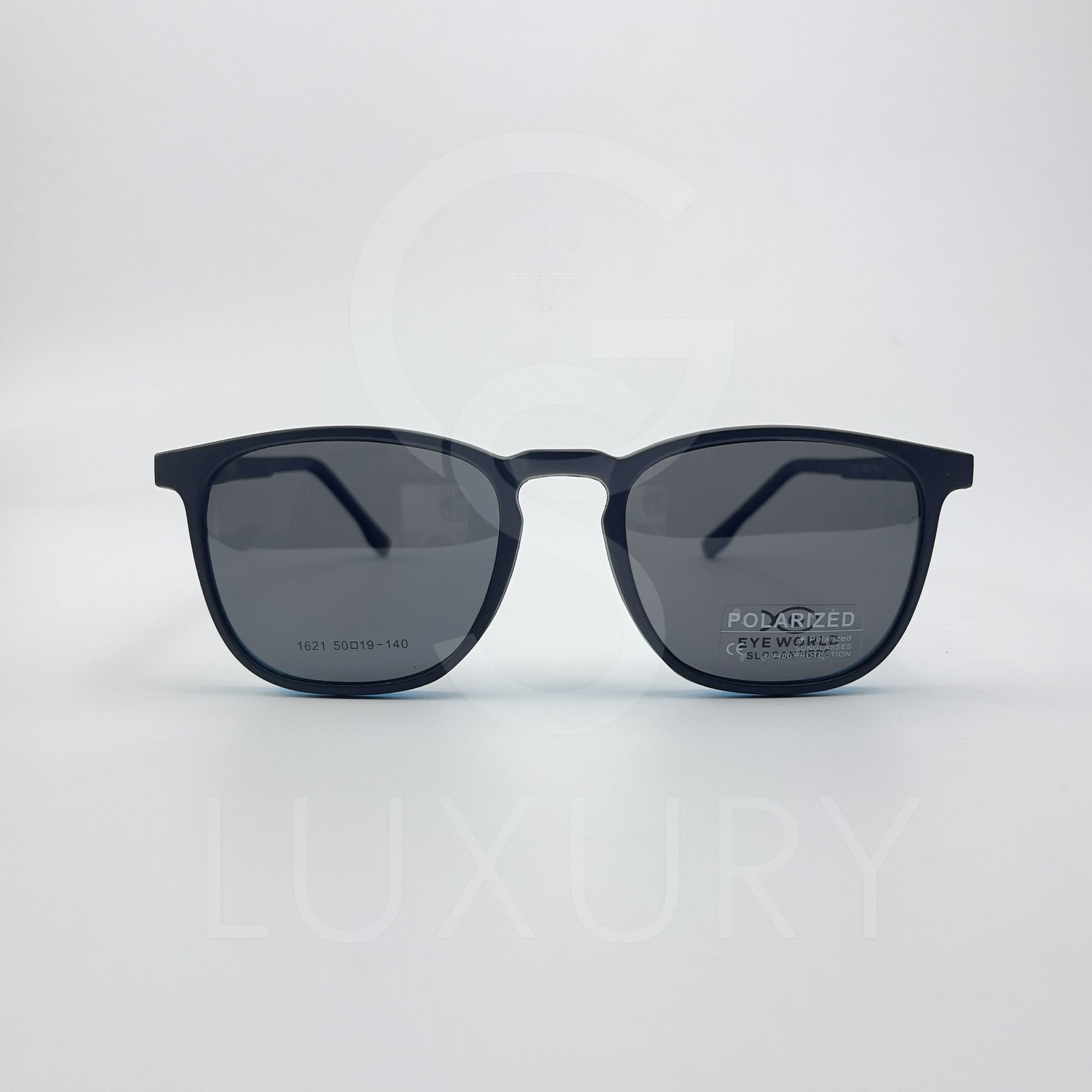 Lunette avec applique Eye world Carré Dégradé noir bleu 1621 – Image 3