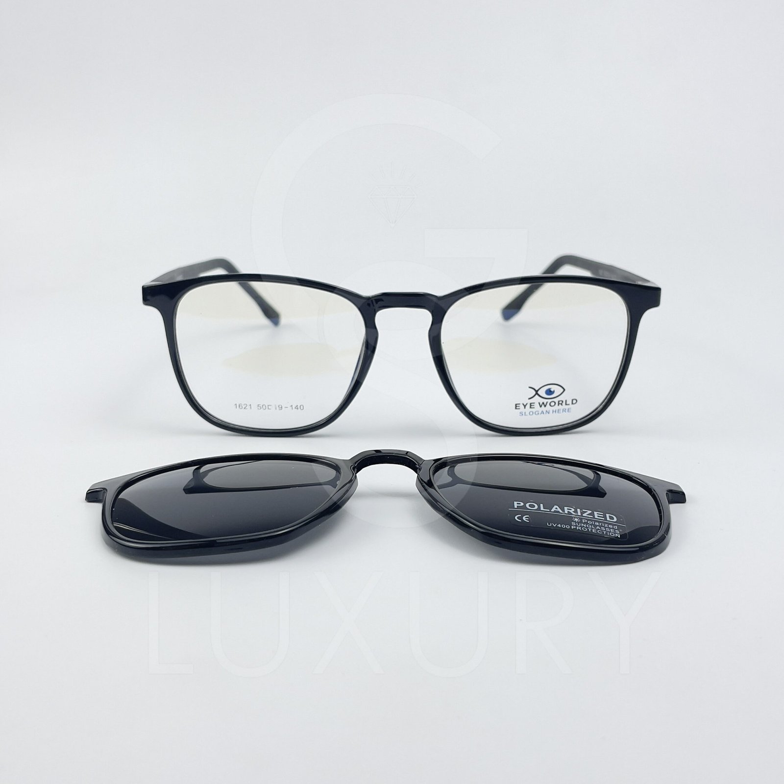 Lunette avec applique Eye world Carré Noir 1621 – Image 3