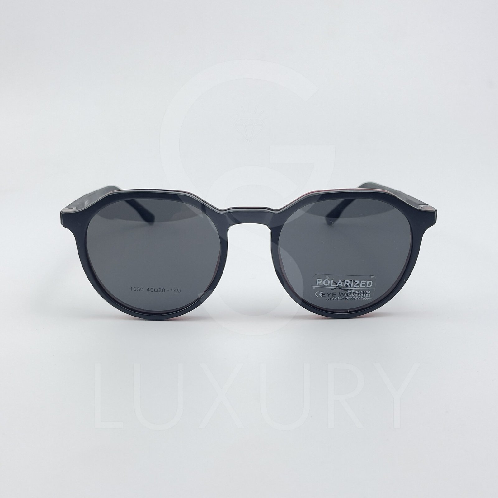 Lunette avec applique Eye world Hexagonal Dégradé noir rouge 1630 – Image 4