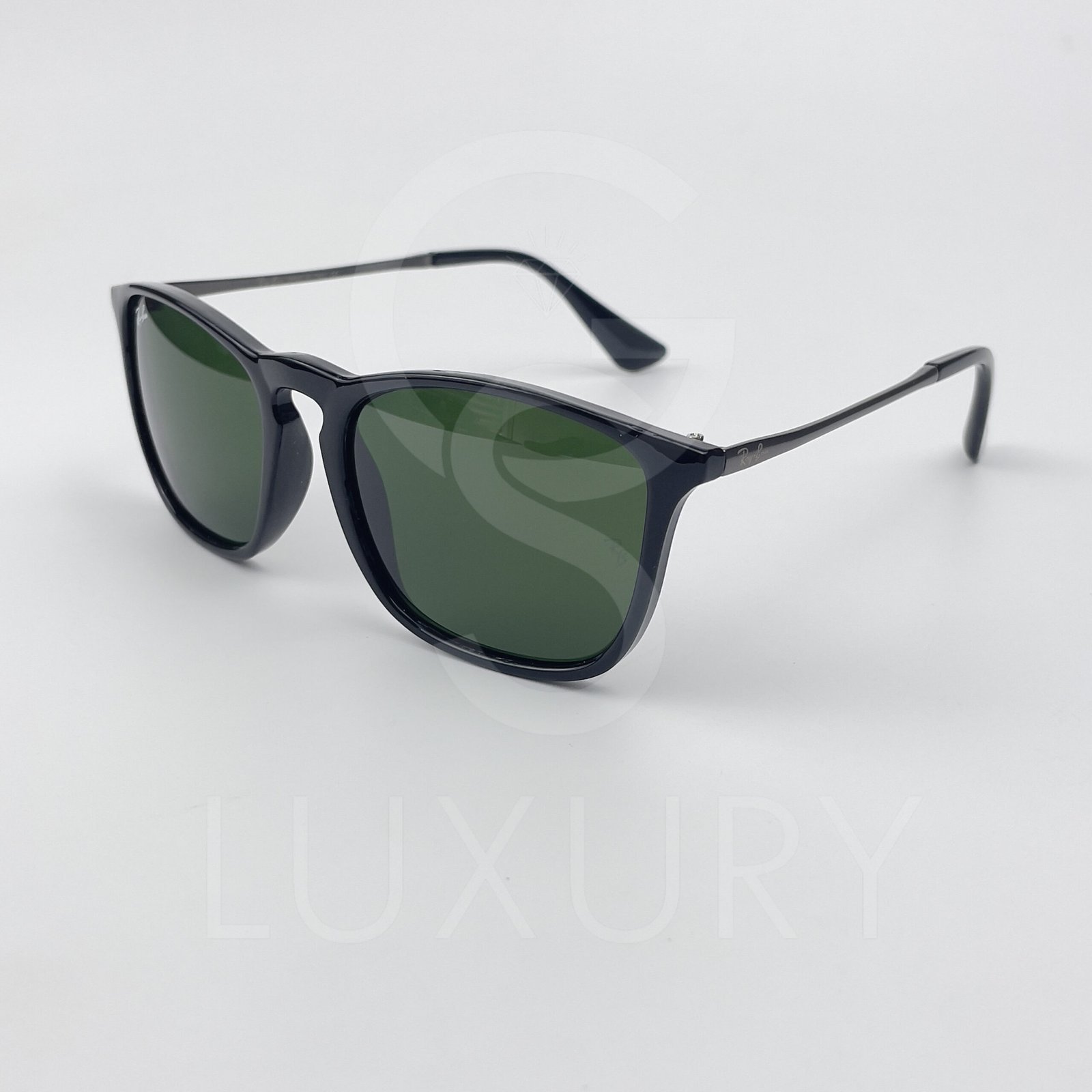 Lunette de soleil Erika noir verre vert Anti Reflet RB4187 – Image 2