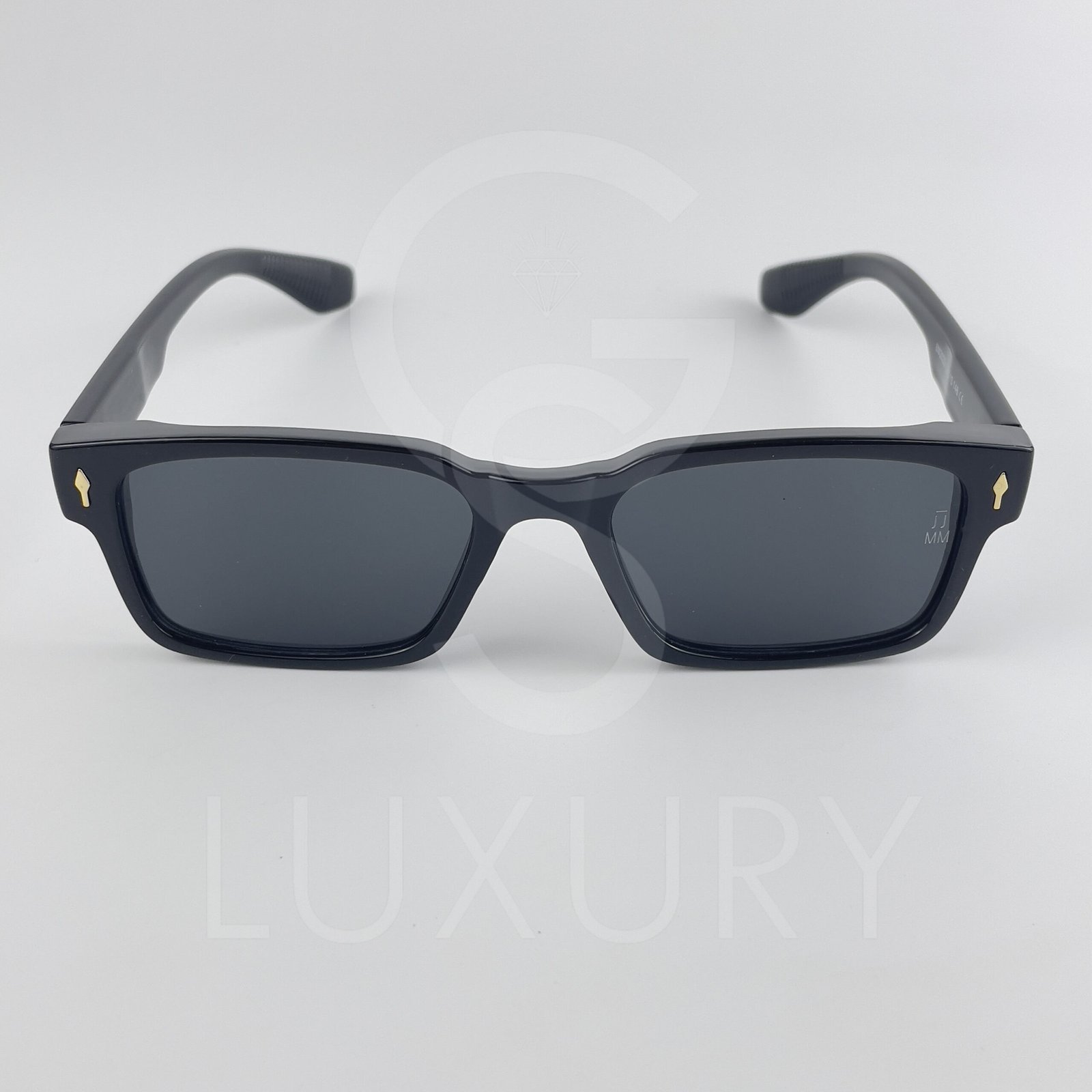 Lunette de soleil Jmm Carré Noir Verre Noir SM2029 – Image 3