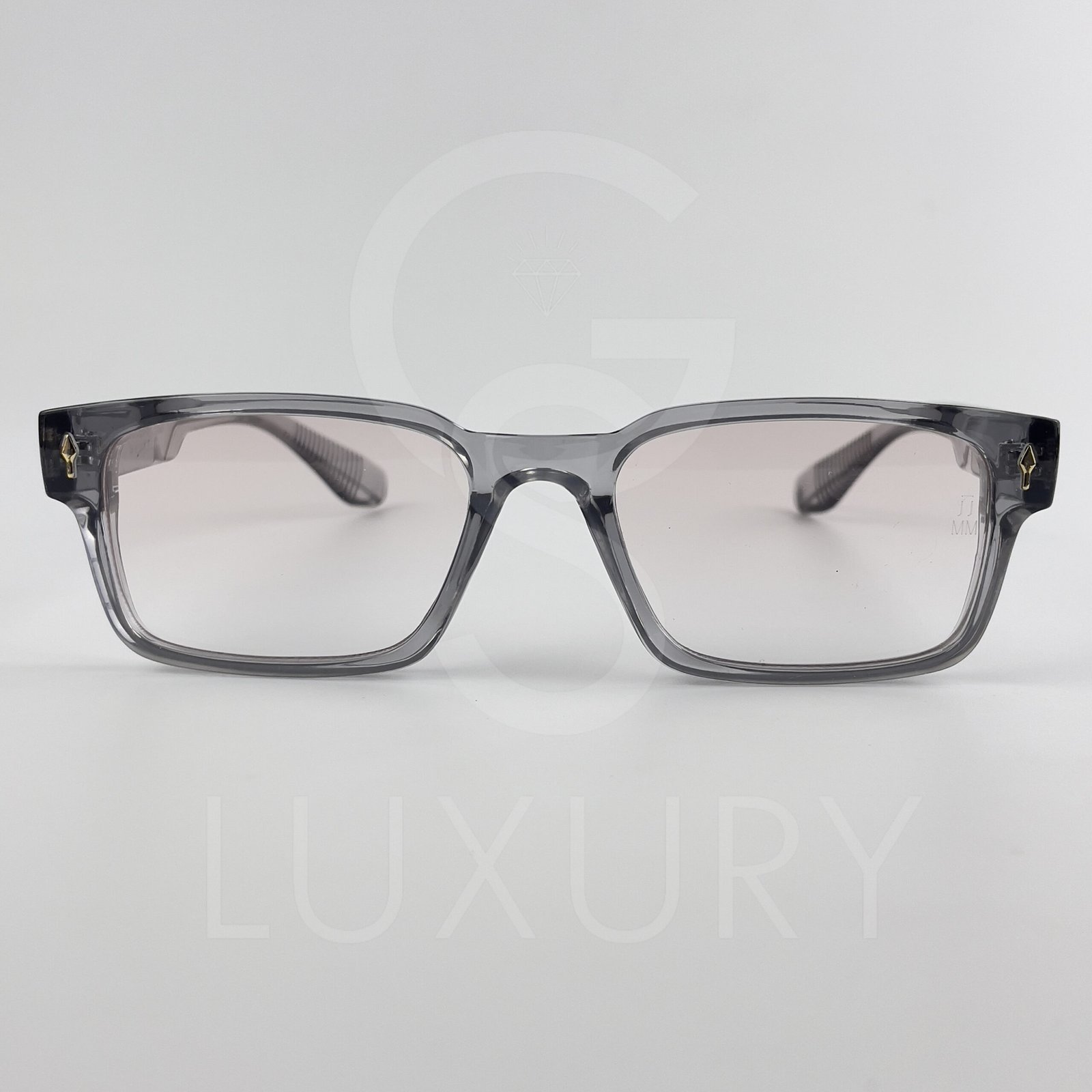 Lunette de soleil Jmm Carré Gris Verre Rose claire dégradée SM2029 – Image 2