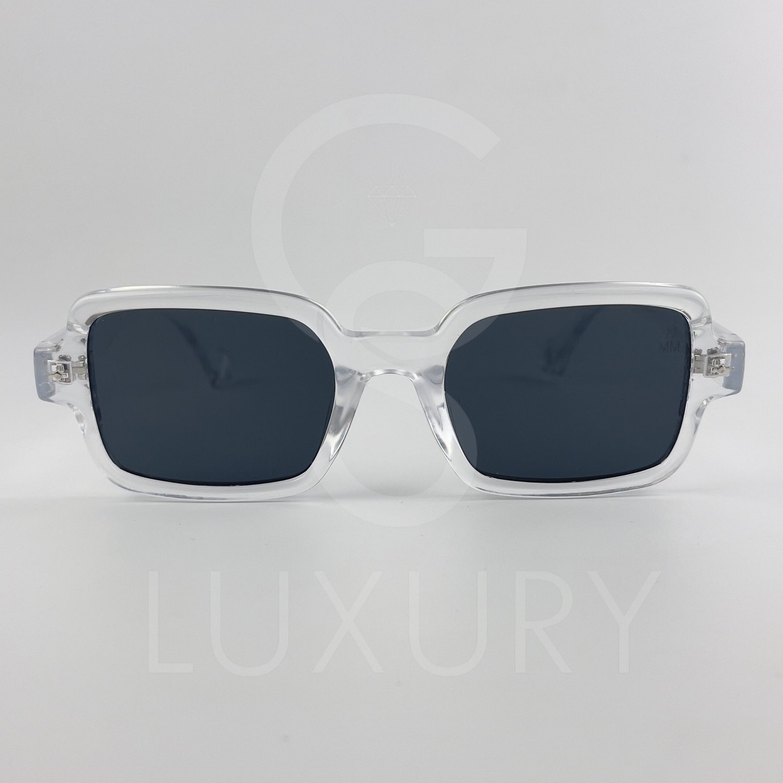 Lunette de soleil Jmm Carré Transparent Verre Noir SM2026 – Image 2