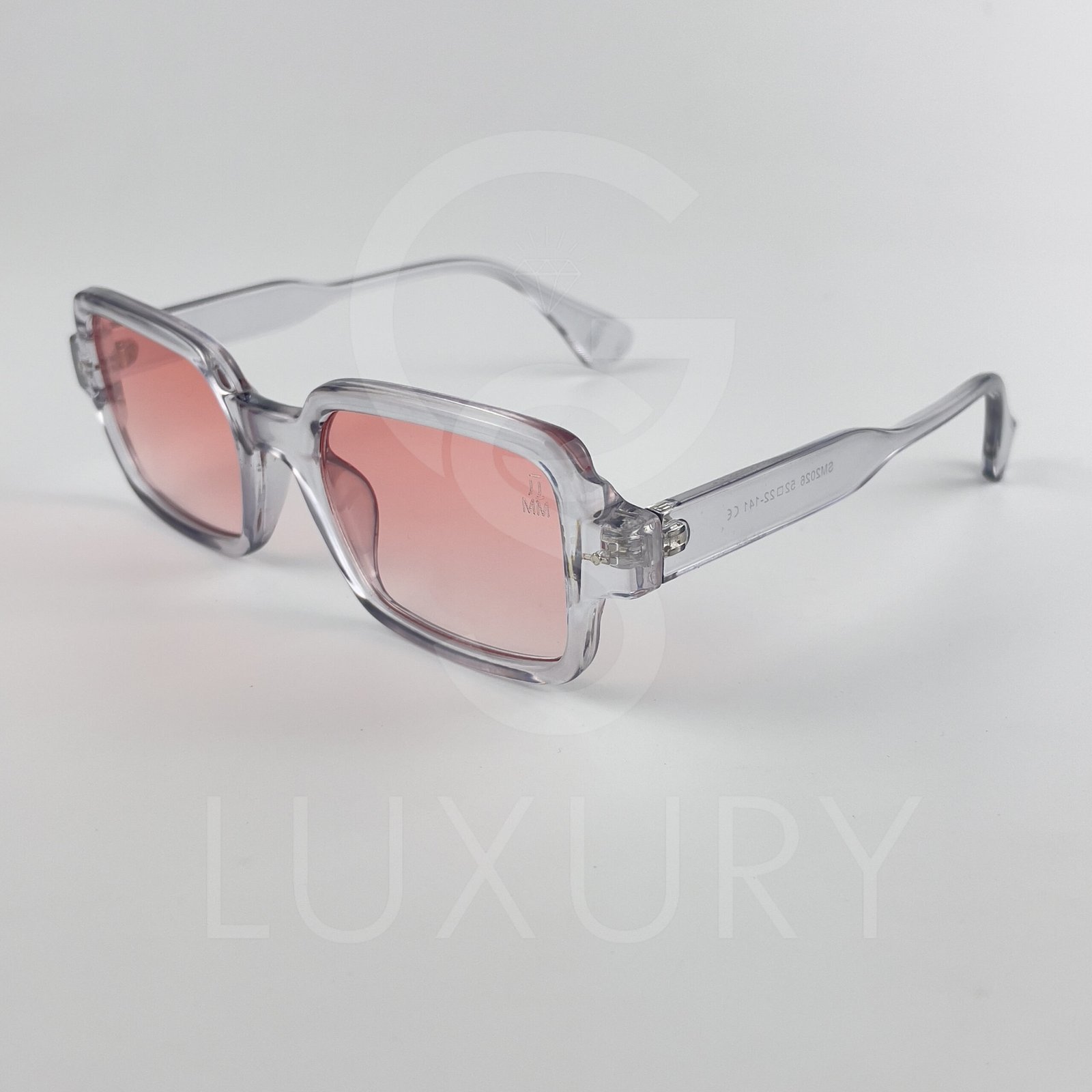 Lunette de soleil Jmm Carré Gris Verre Rose claire SM2026 – Image 4