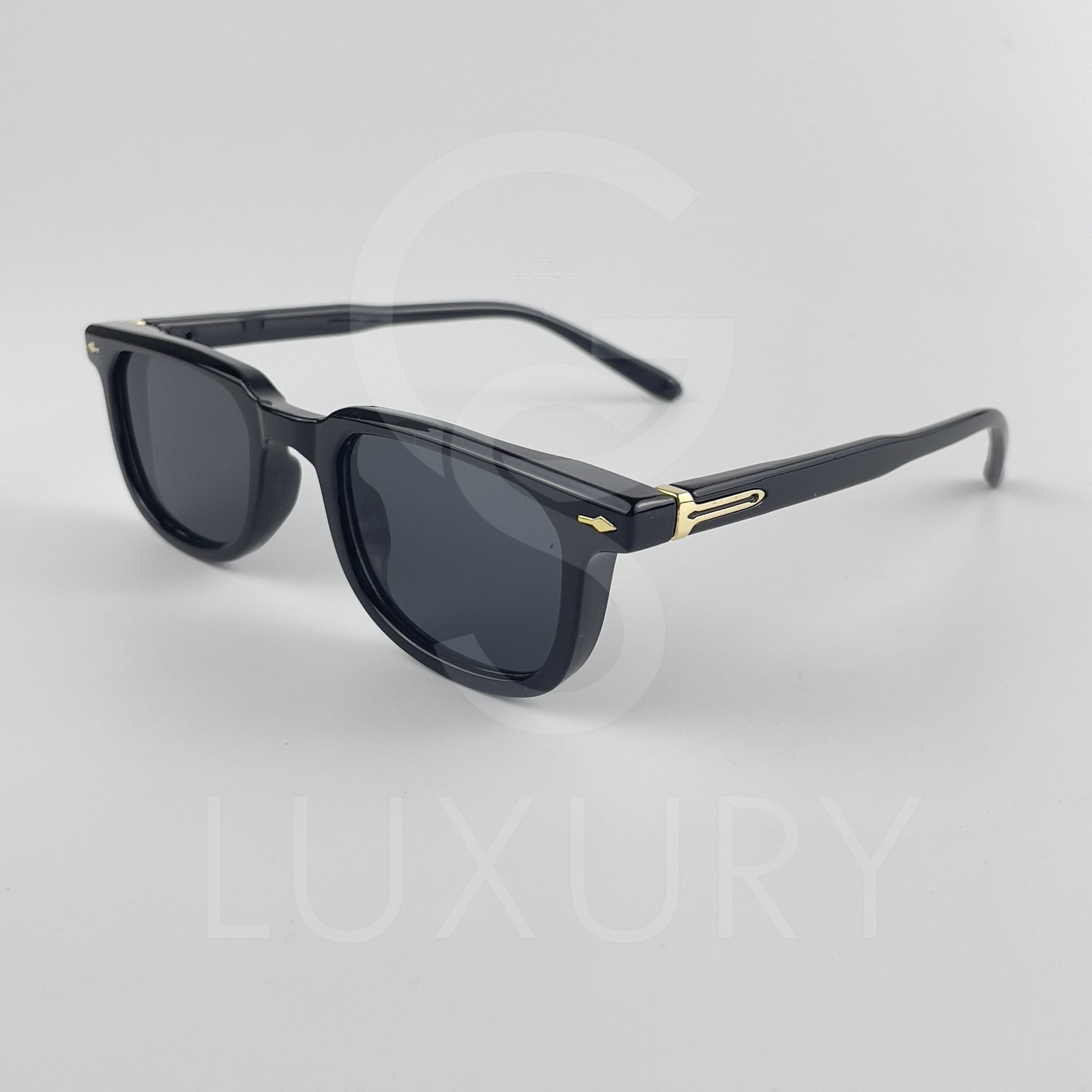 Lunette de soleil SM Carré Noir Verre Noir M65037 – Image 4