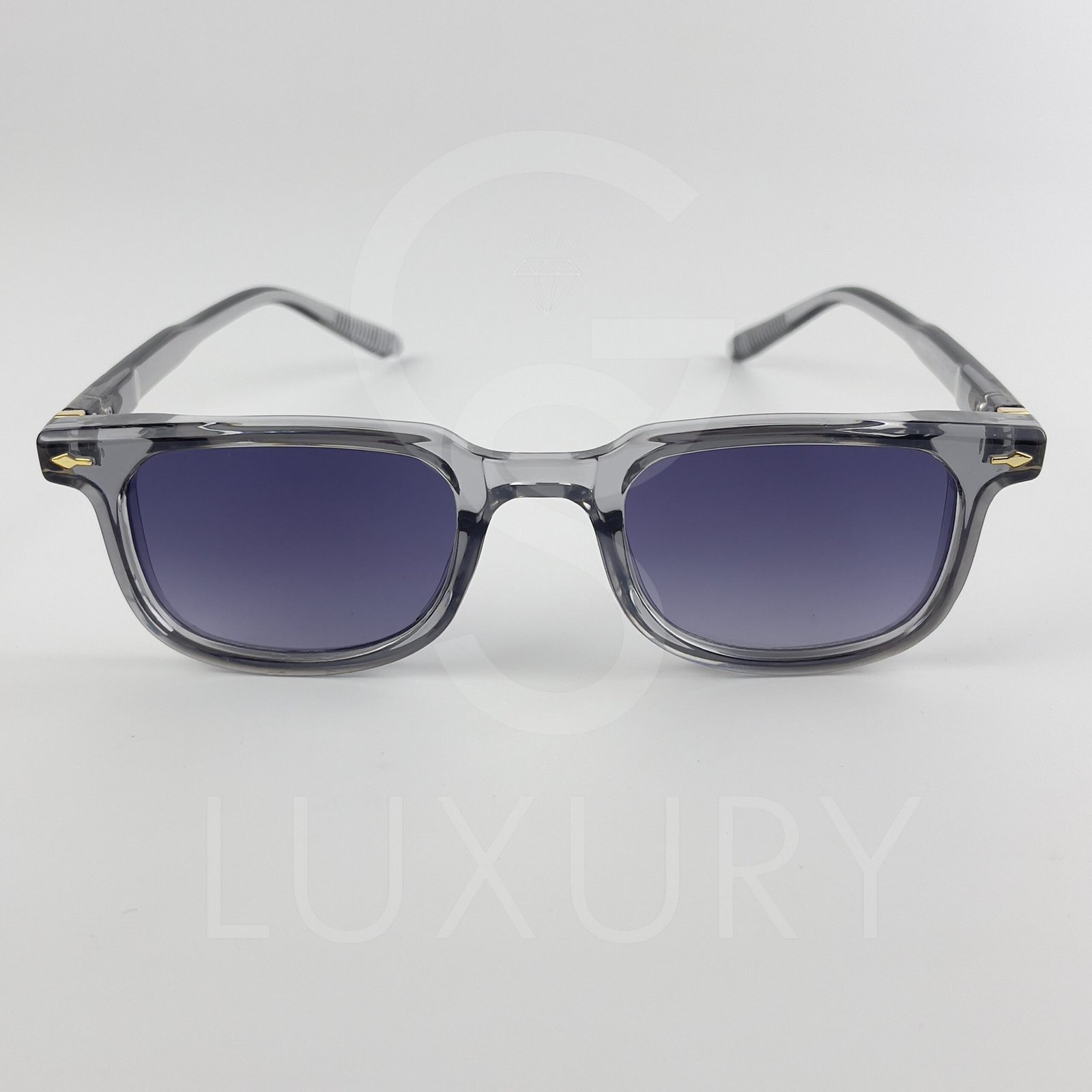 Lunette de soleil SM Carré Gris Verre Bleu M65037 – Image 3