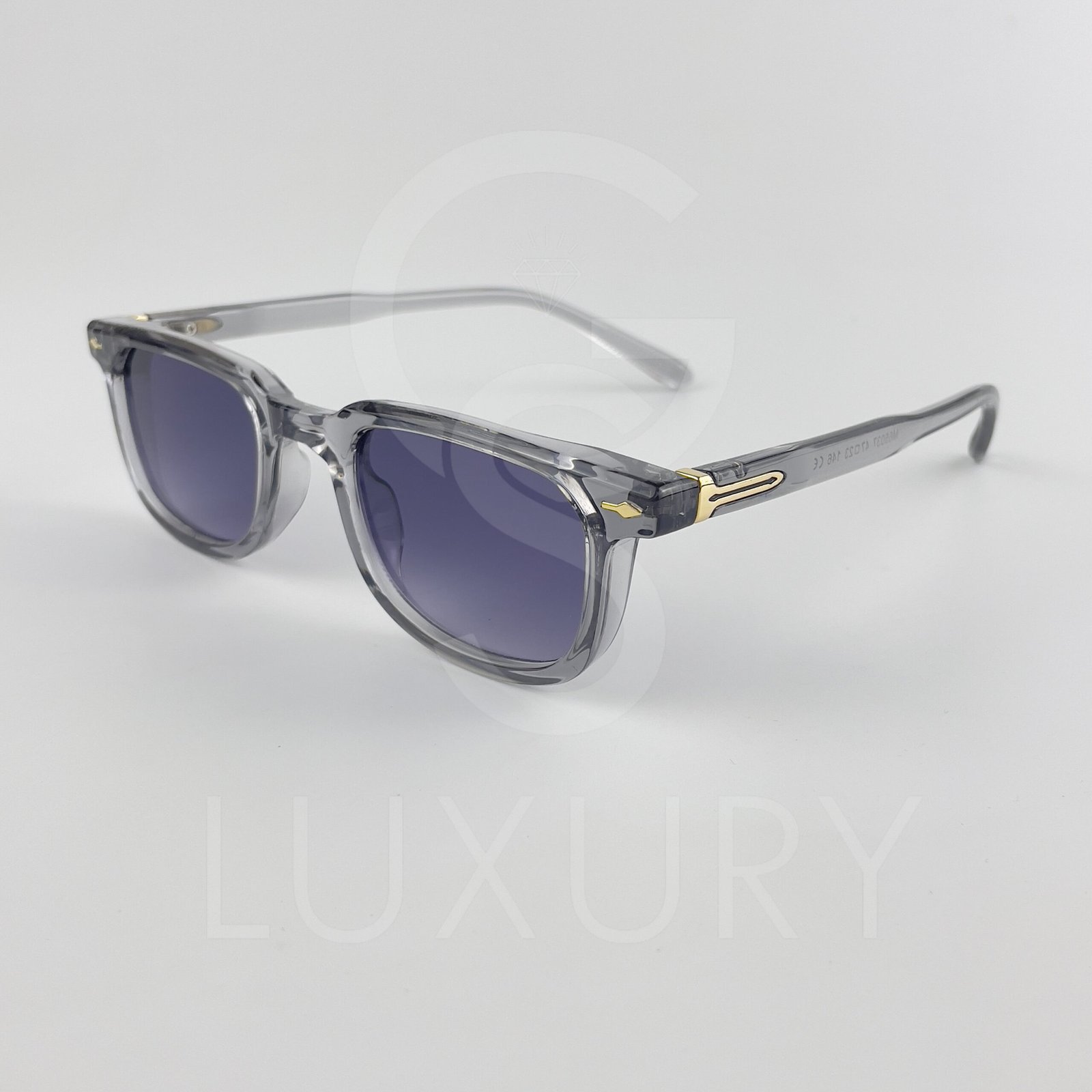 Lunette de soleil SM Carré Gris Verre Bleu M65037 – Image 4