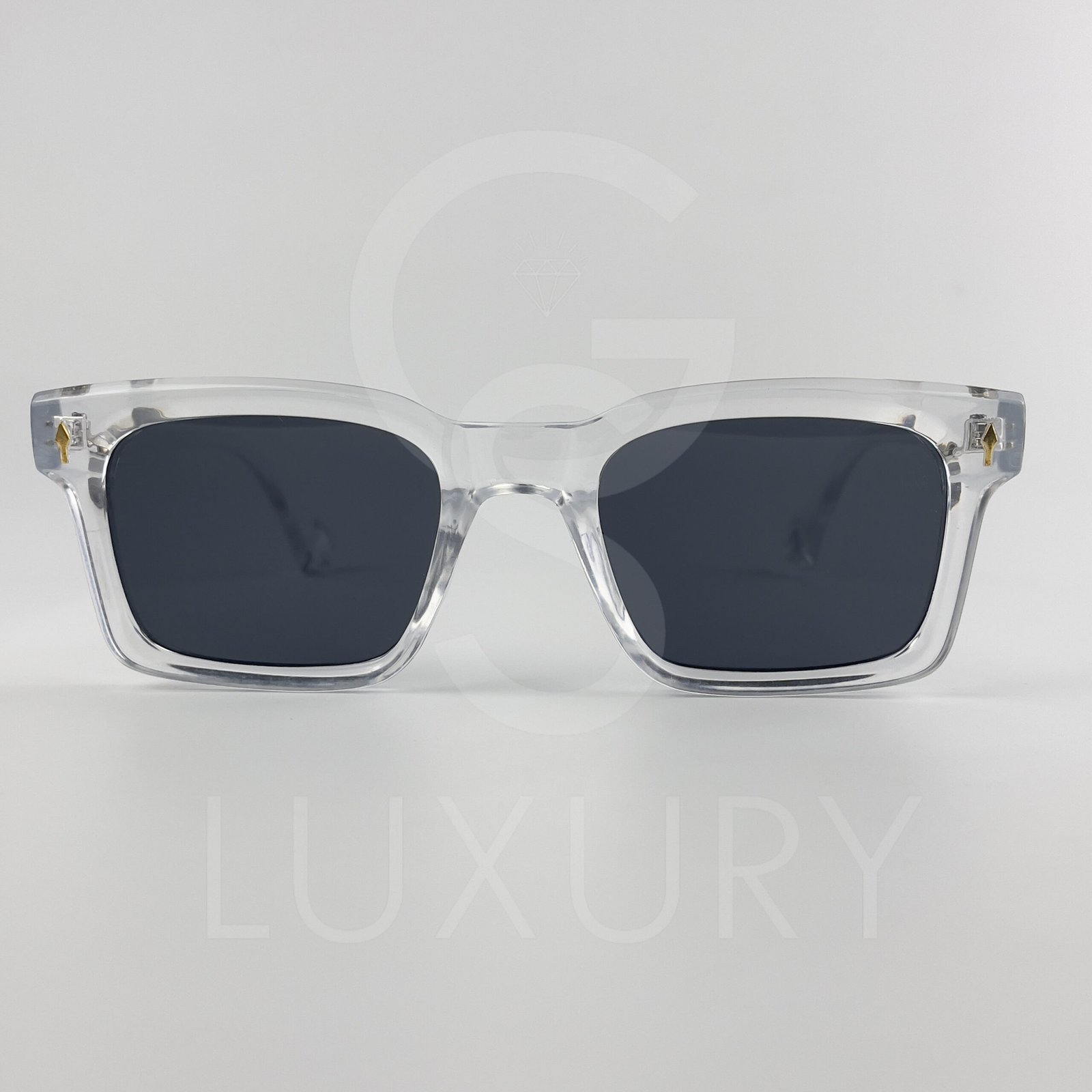 Lunette de soleil Jmm Carré Transparent Verre Noir SM2023-23-141 – Image 2