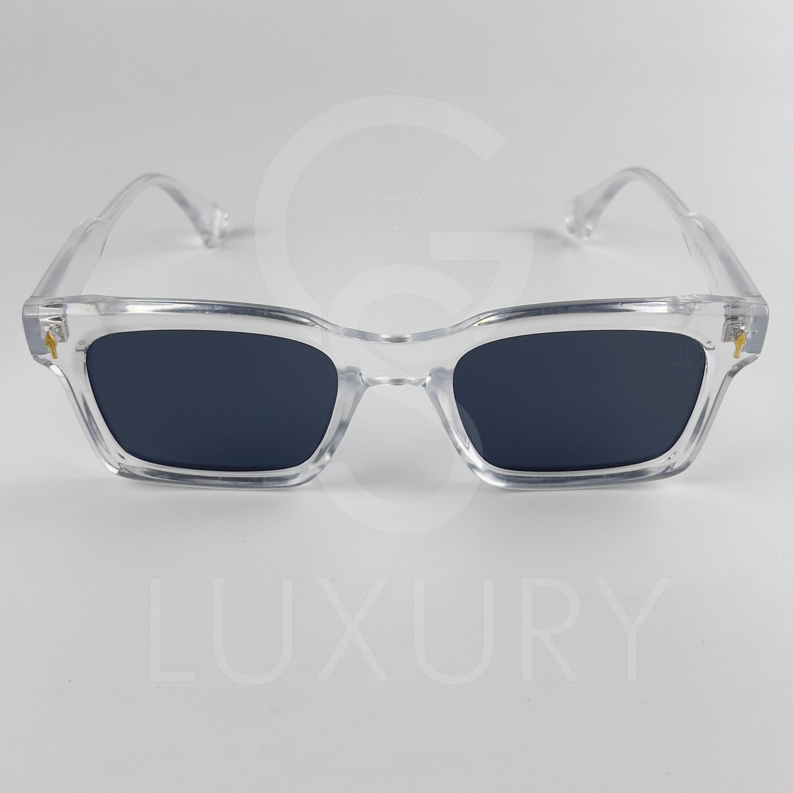 Lunette de soleil Jmm Carré Transparent Verre Noir SM2023-23-141 – Image 3