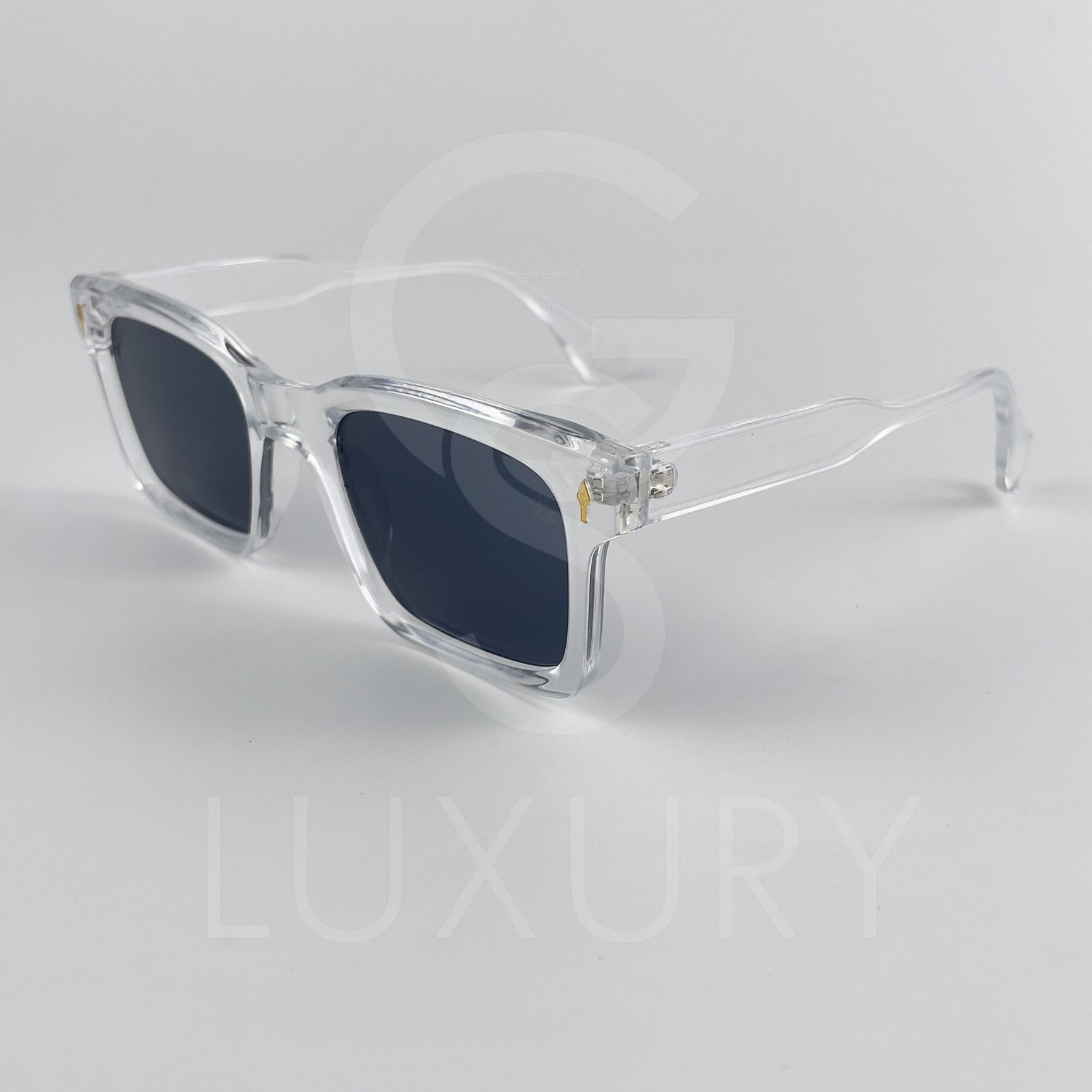 Lunette de soleil Jmm Carré Transparent Verre Noir SM2023-23-141 – Image 4