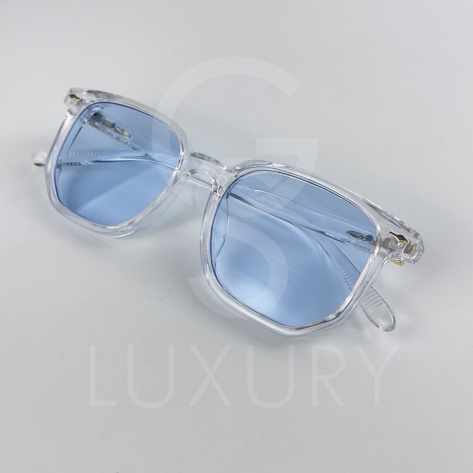 Lunette de soleil Jmm Hexagonal Transparent Verre Bleu SM2023-19-146