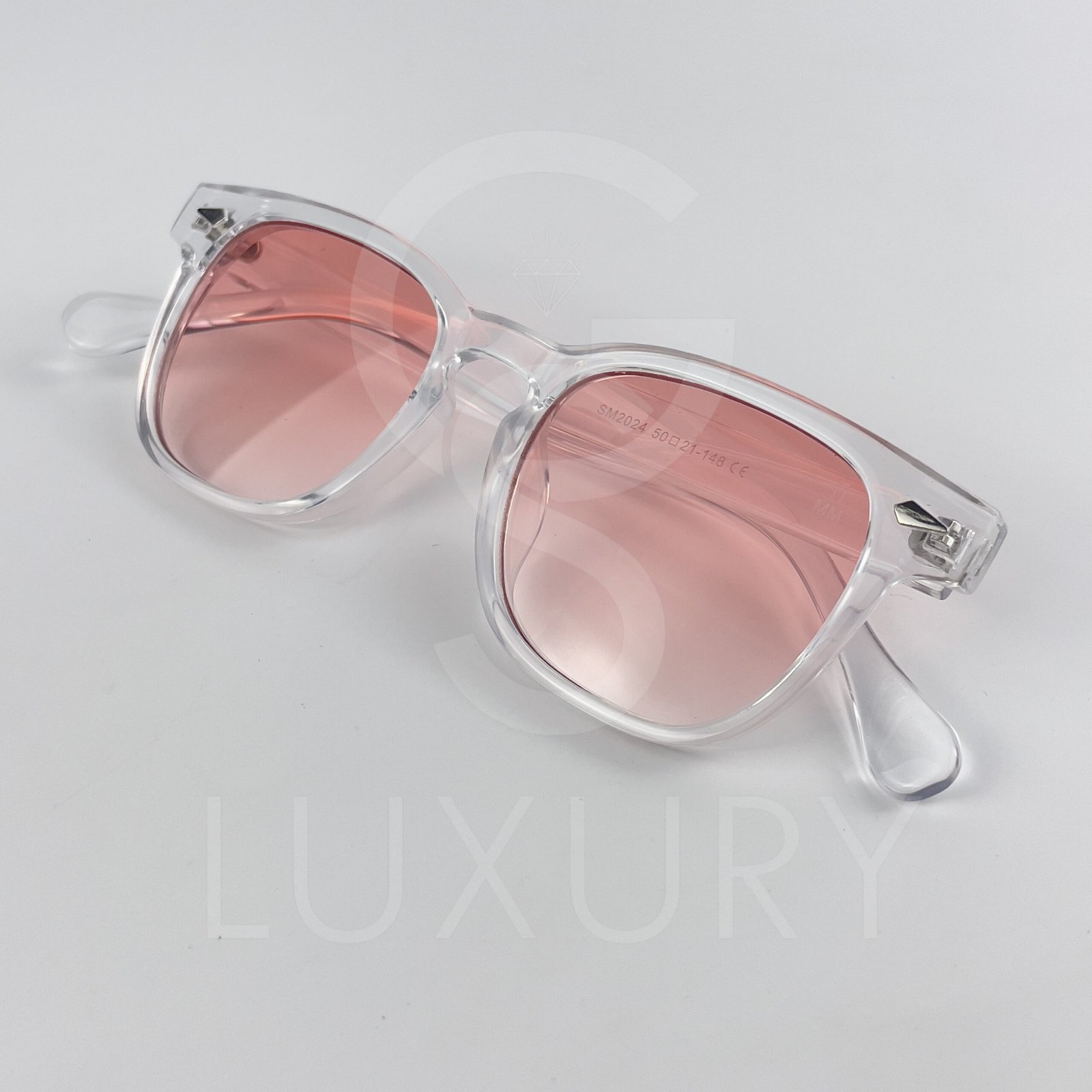 Lunette de soleil Jmm Transparent Verre Rose SM2024