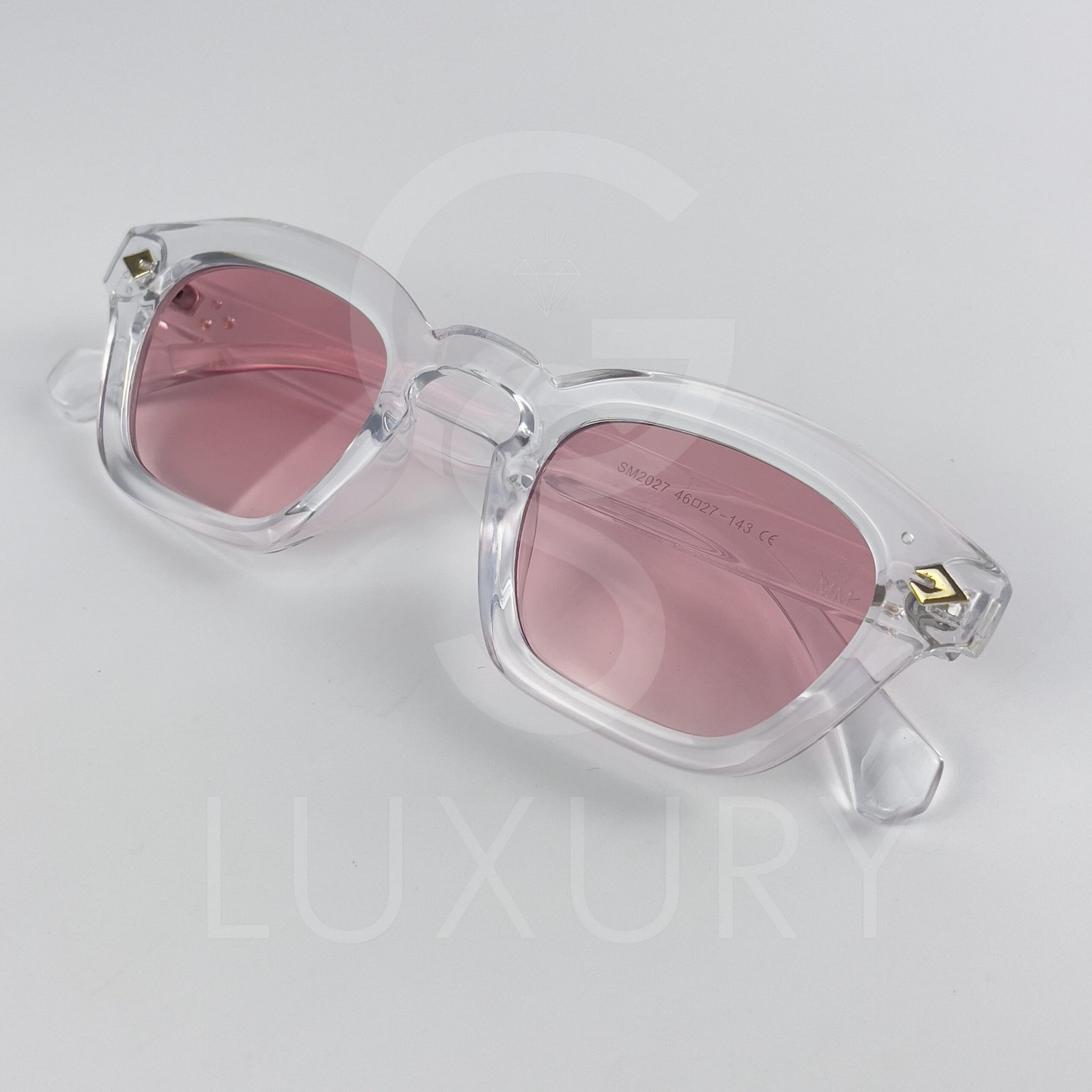 Lunette de soleil Jmm Transparent Verre Rose SM2027