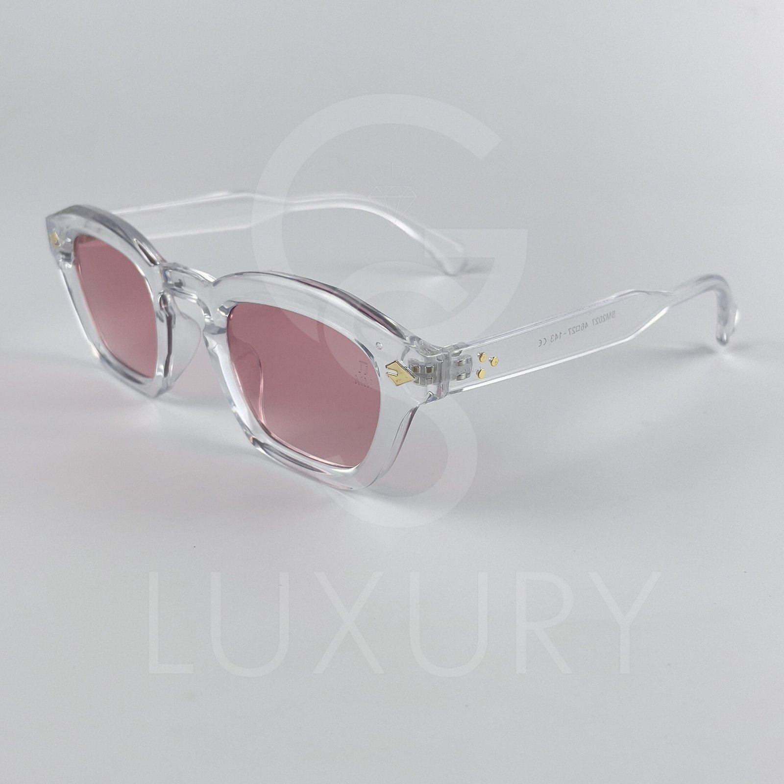 Lunette de soleil Jmm Transparent Verre Rose SM2027 – Image 4