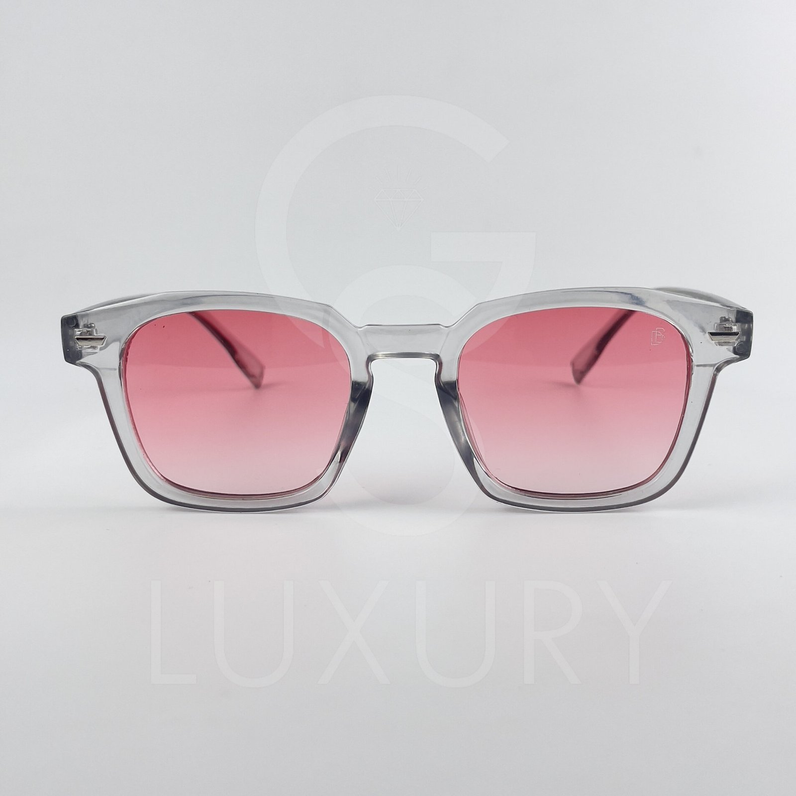 Lunette de soleil David beckham Carré Gris Verre Rose SM2022 – Image 2