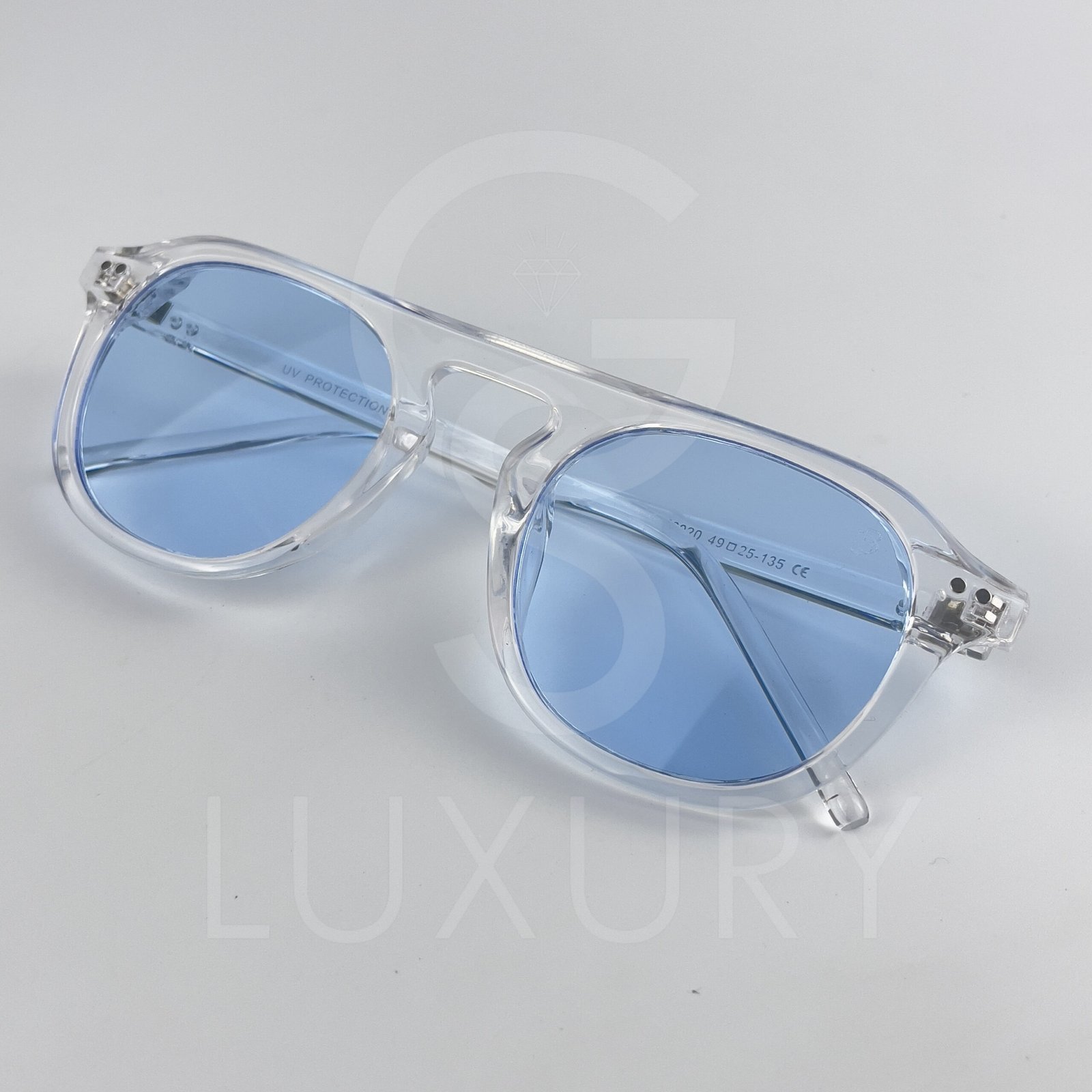 Lunette de soleil David beckham Transparent Verre Bleu claire SM2020