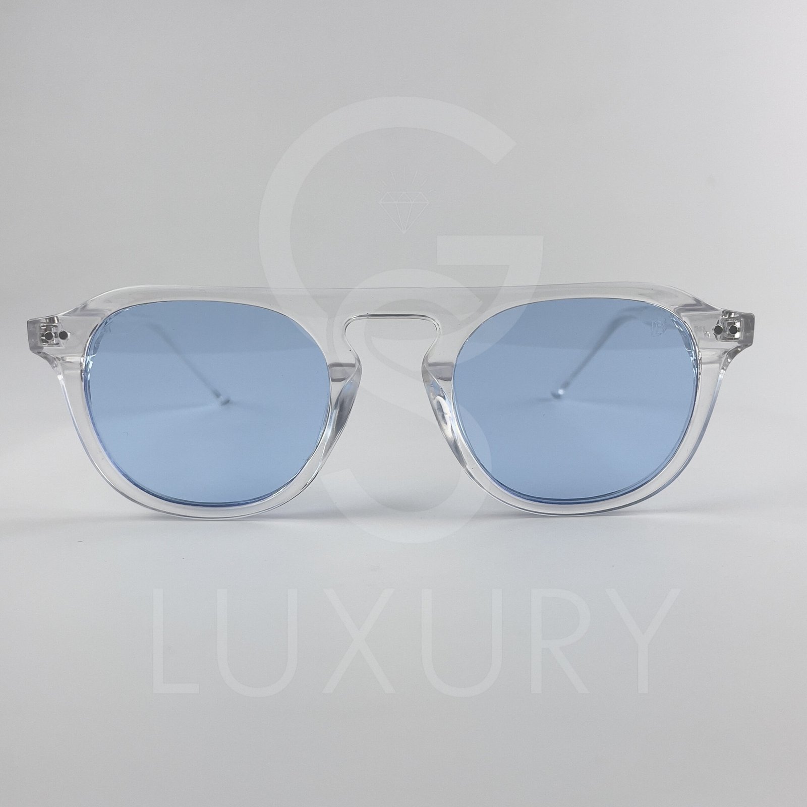 Lunette de soleil David beckham Transparent Verre Bleu claire SM2020 – Image 2
