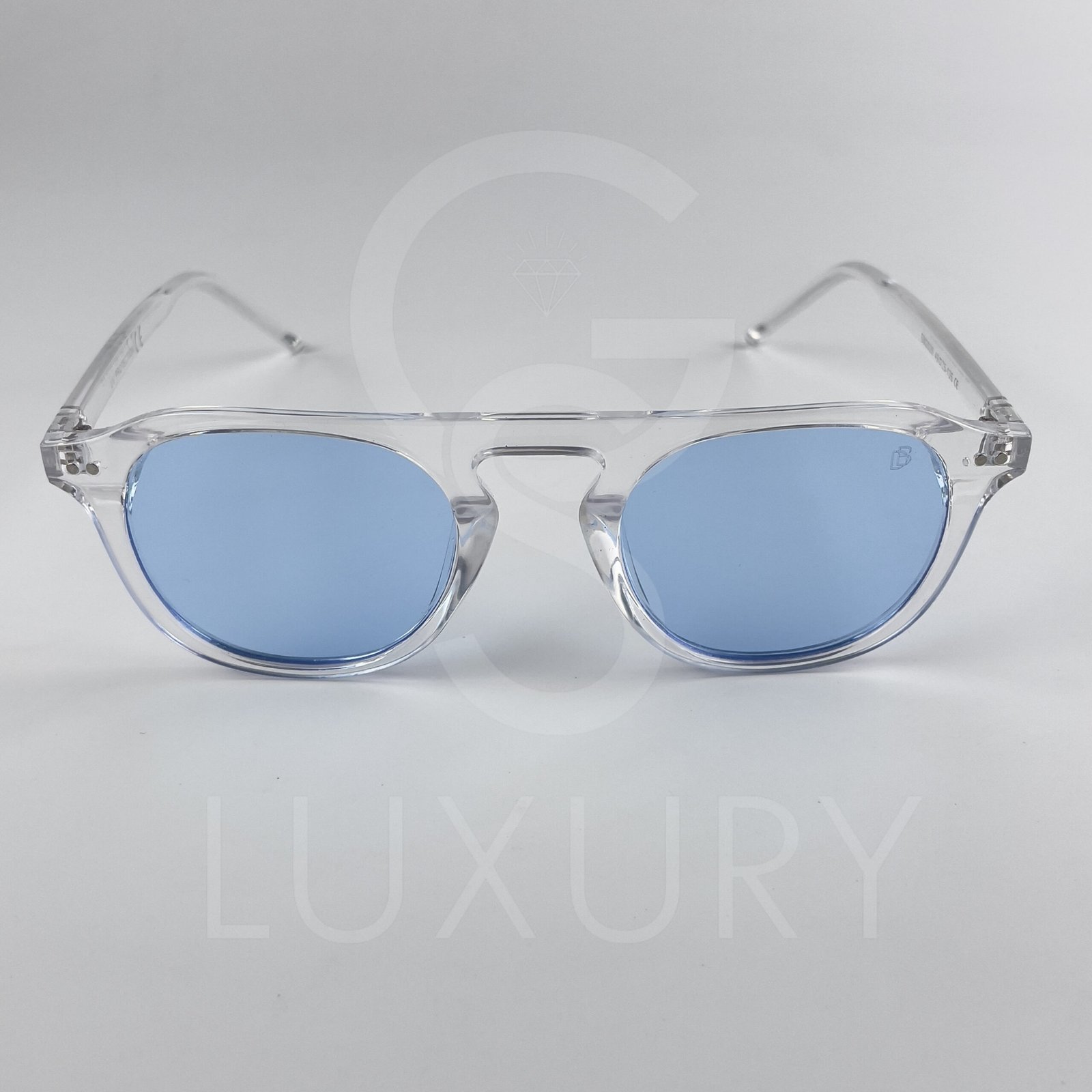 Lunette de soleil David beckham Transparent Verre Bleu claire SM2020 – Image 3