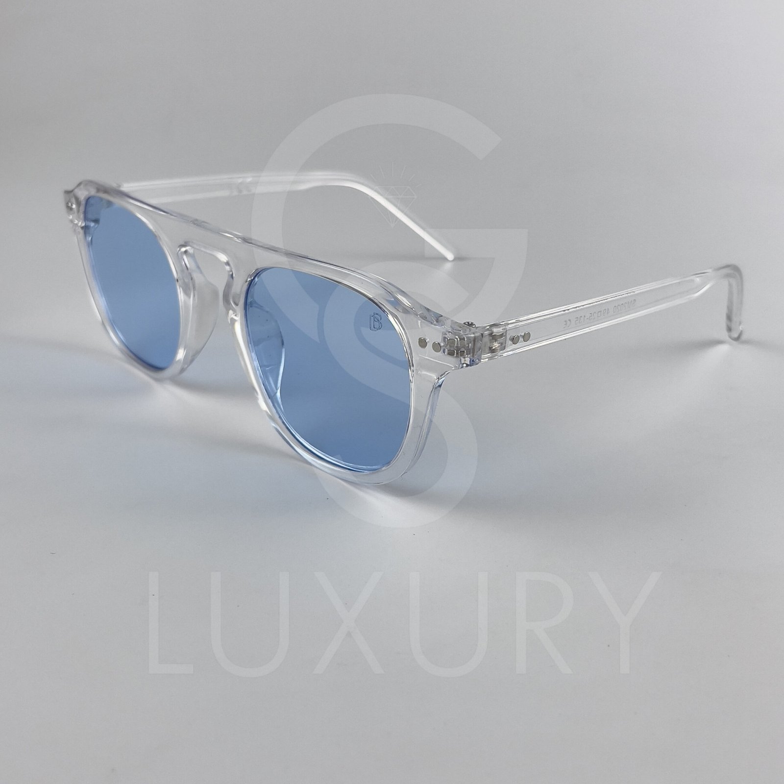 Lunette de soleil David beckham Transparent Verre Bleu claire SM2020 – Image 4