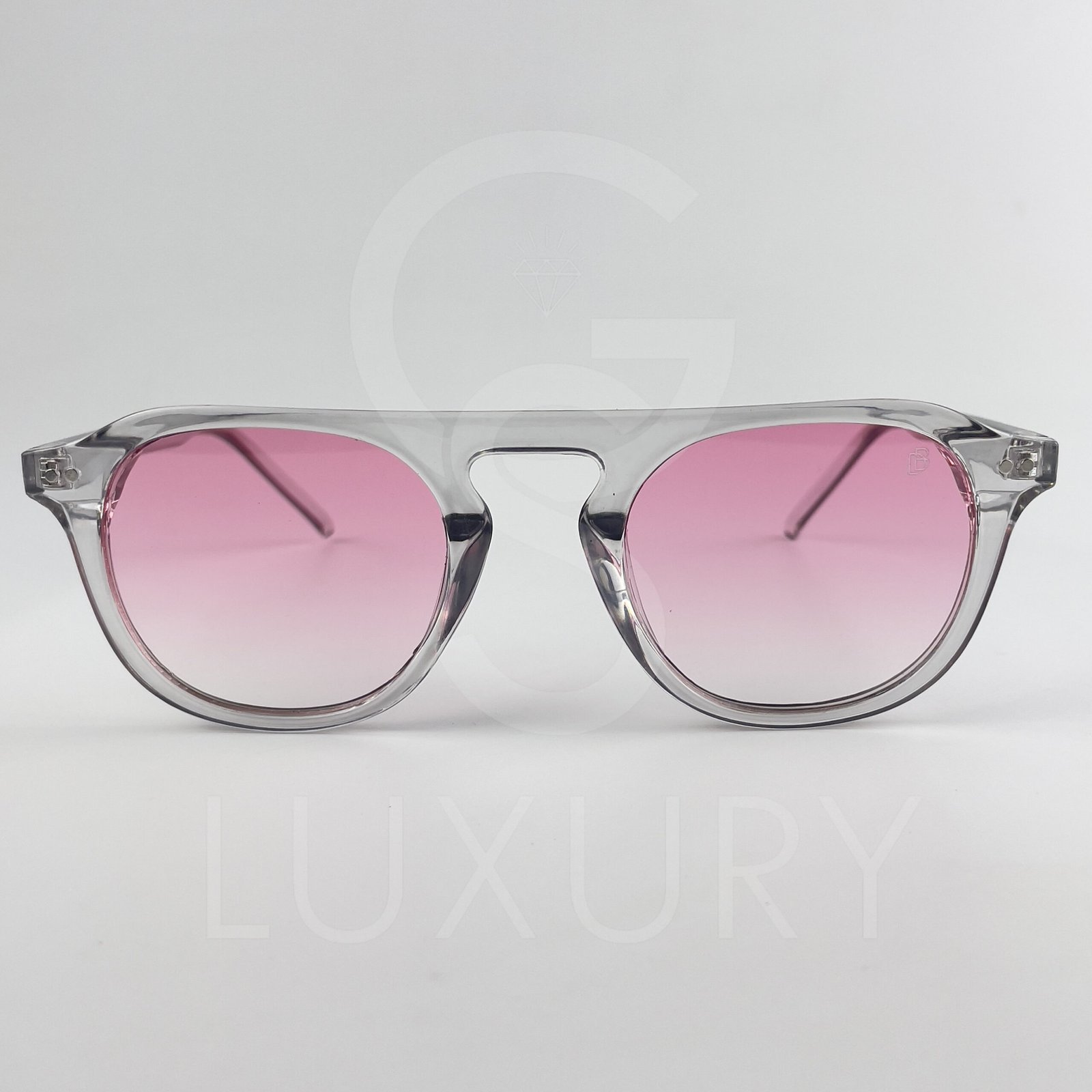 Lunette de soleil David beckham Gris Verre Rose claire dégradé SM2020 – Image 2