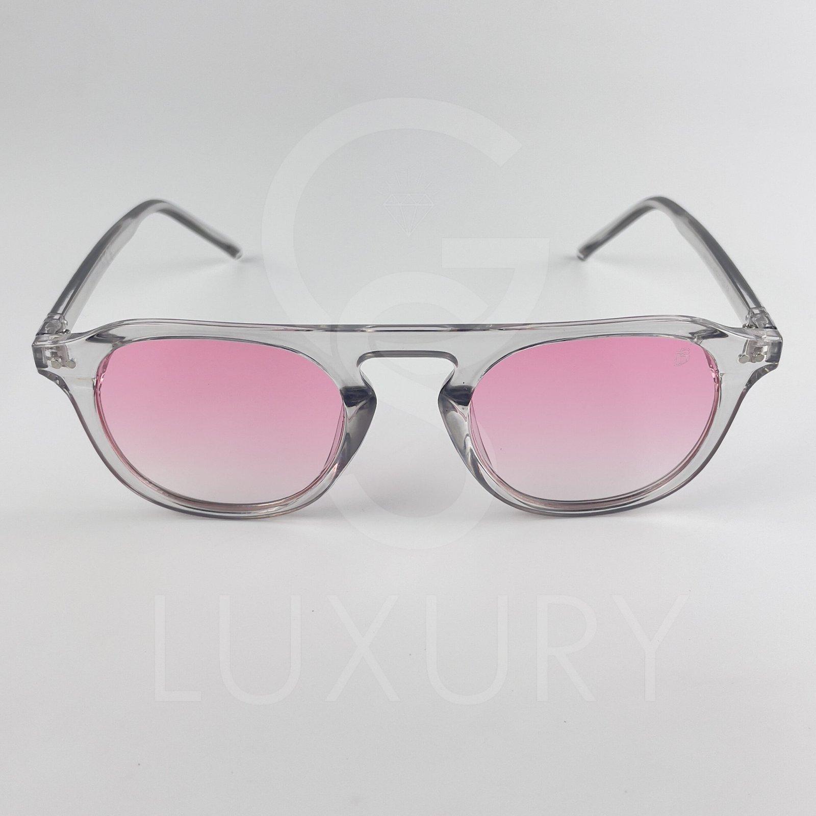 Lunette de soleil David beckham Gris Verre Rose claire dégradé SM2020 – Image 3