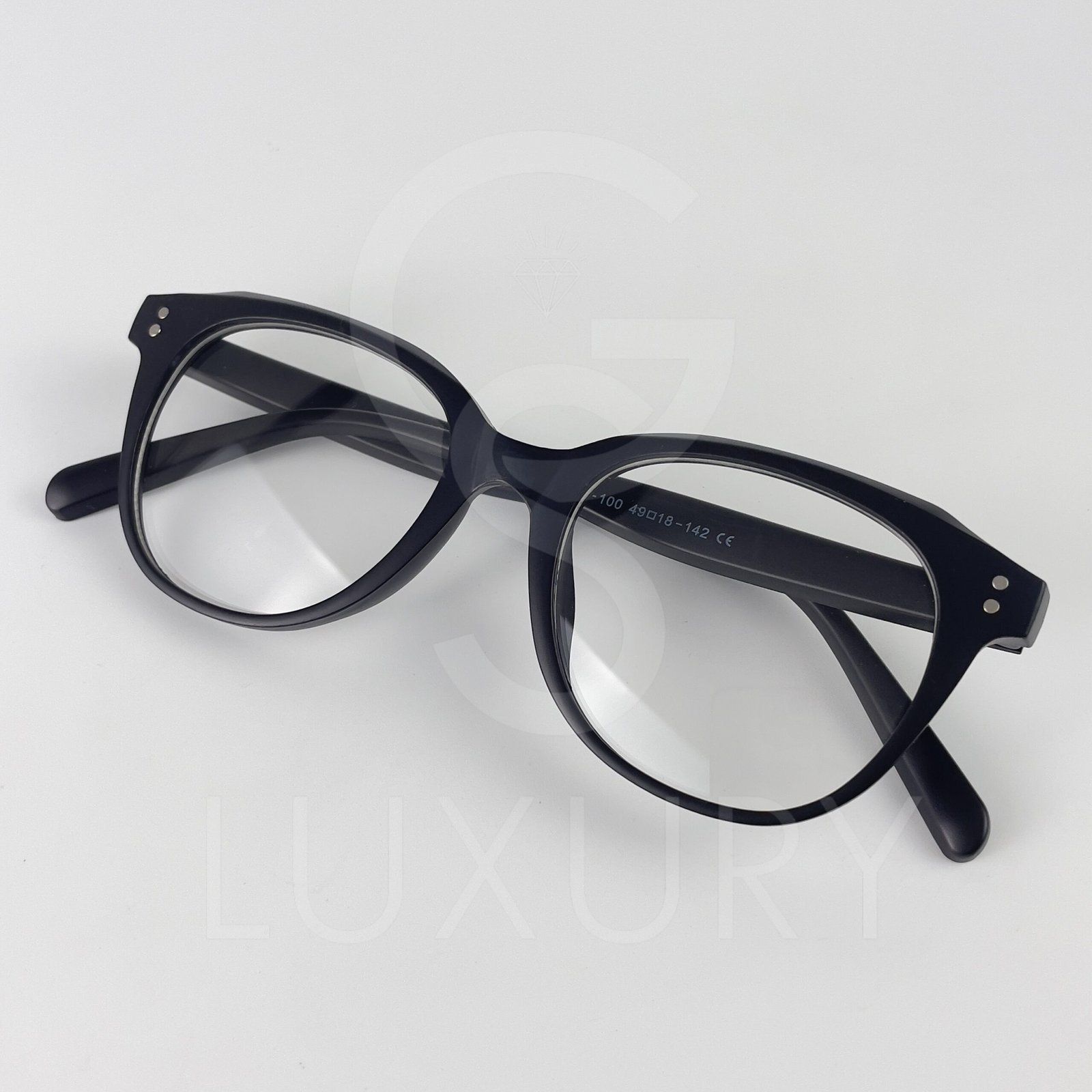 Lunette optique diop Rond Noir D-100
